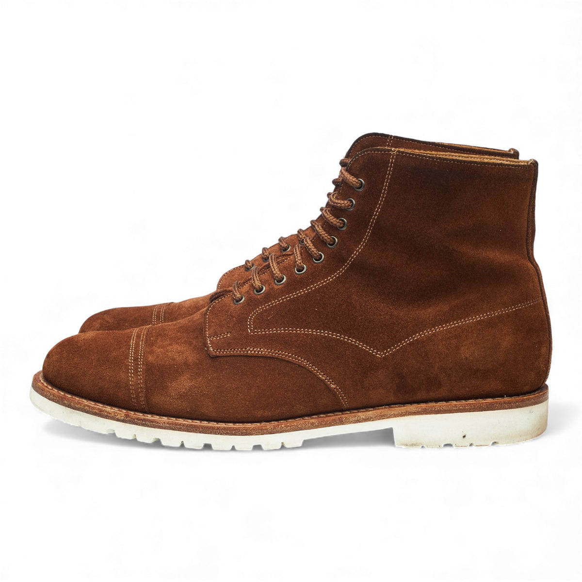 'Milburn' Fox Brown Suede Boots UK 8 F