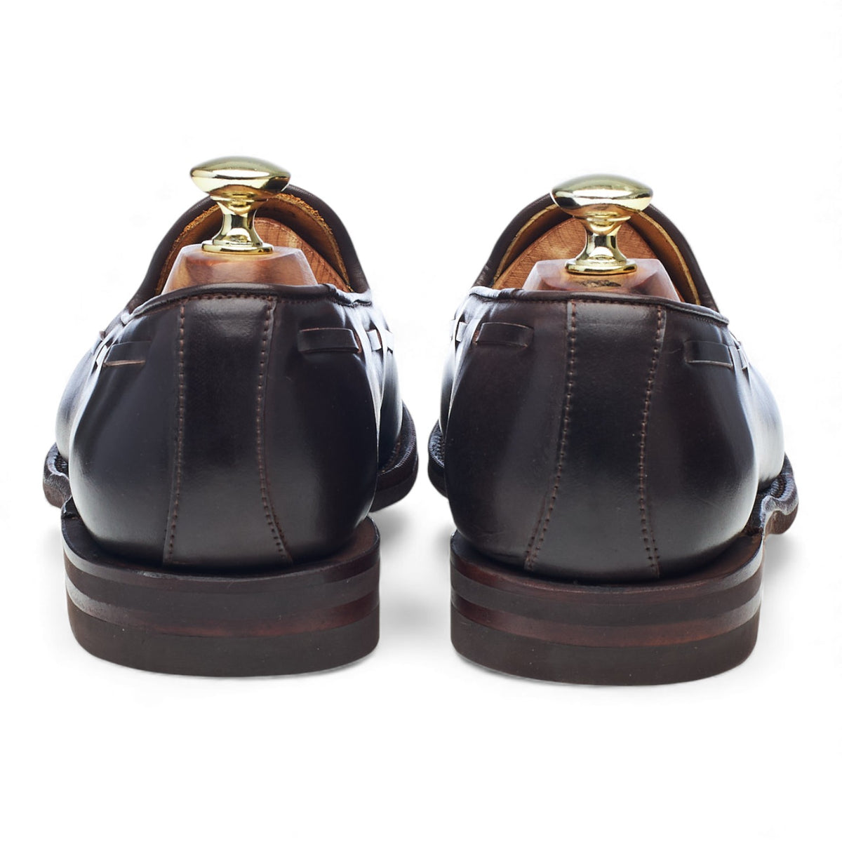 '501035' Brown Cordovan Leather Tassel Loafers UK 7.5 E