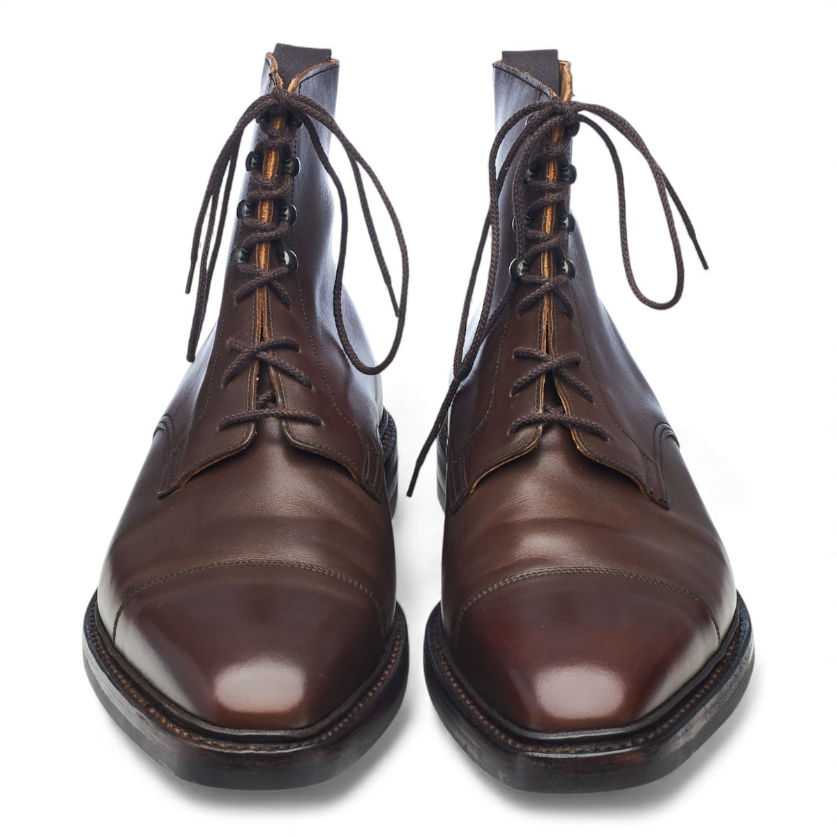 'Northcote' Dark Brown Leather Boots UK 9 E