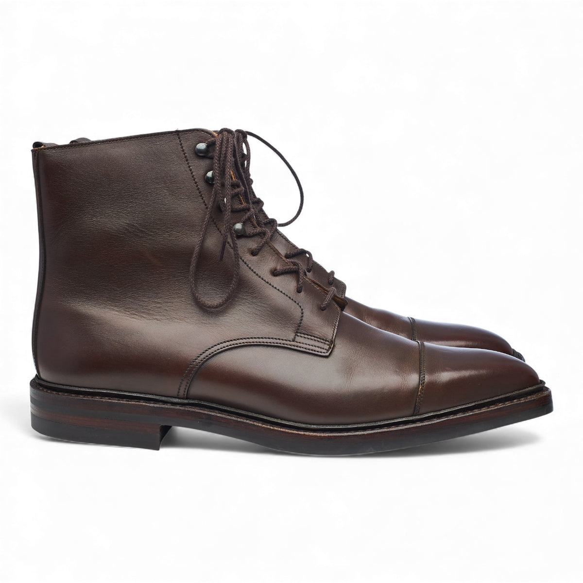 'Northcote' Dark Brown Leather Boots UK 9 E