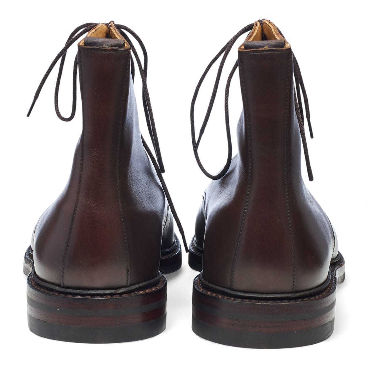 'Northcote' Dark Brown Leather Boots UK 9 E