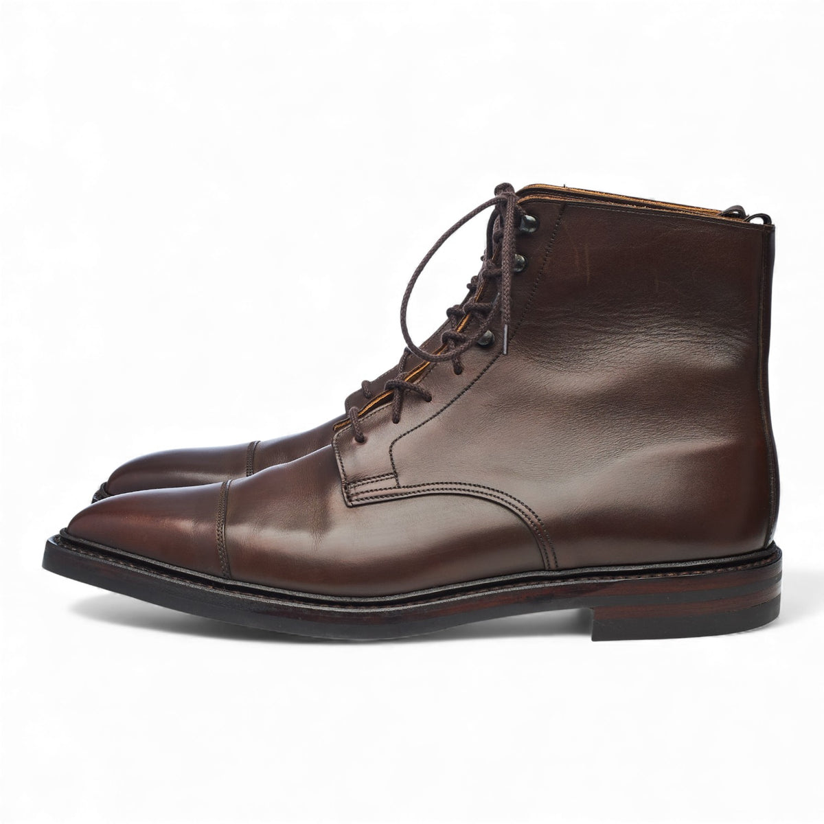 'Northcote' Dark Brown Leather Boots UK 9 E