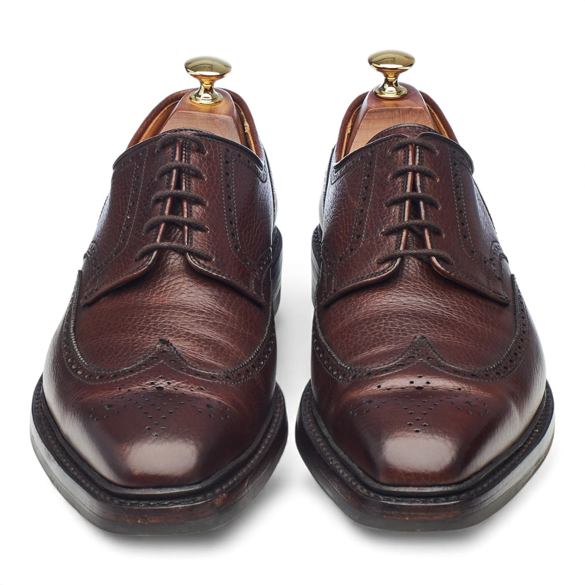 'Exmoor' Dark Brown Grain Leather Derby UK 9 E
