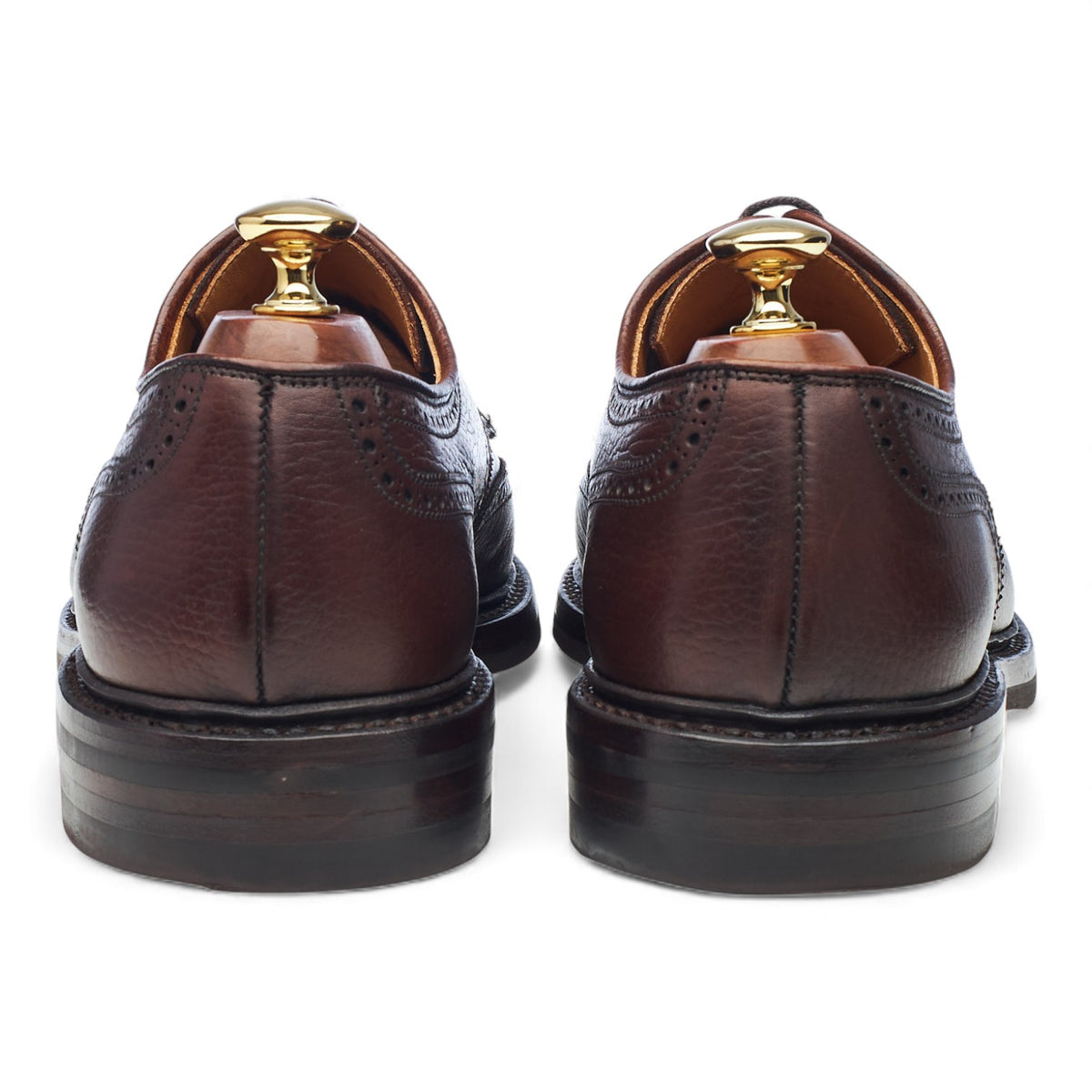 'Exmoor' Dark Brown Grain Leather Derby UK 9 E
