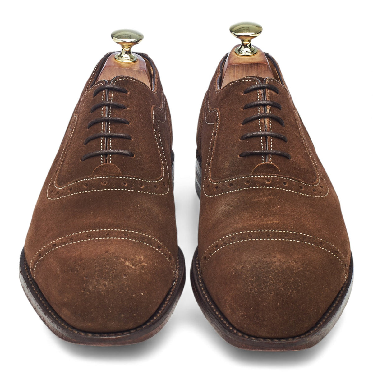 Charles Tyrwhitt Brown Suede Oxford Brogues UK 7.5 F