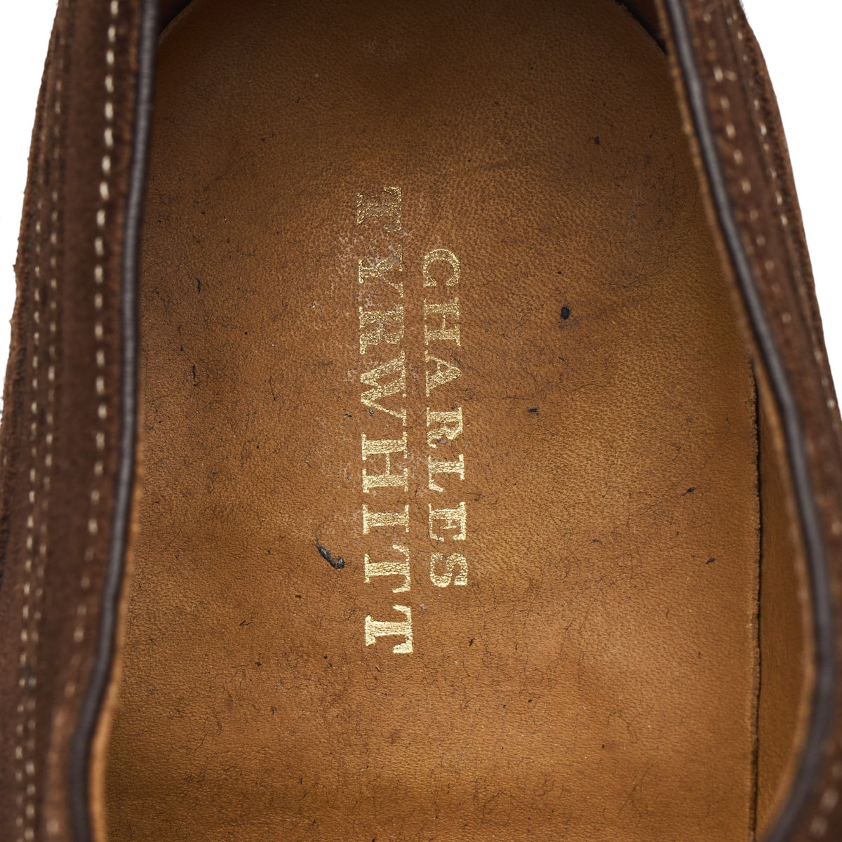 Charles Tyrwhitt Brown Suede Oxford Brogues UK 7.5 F