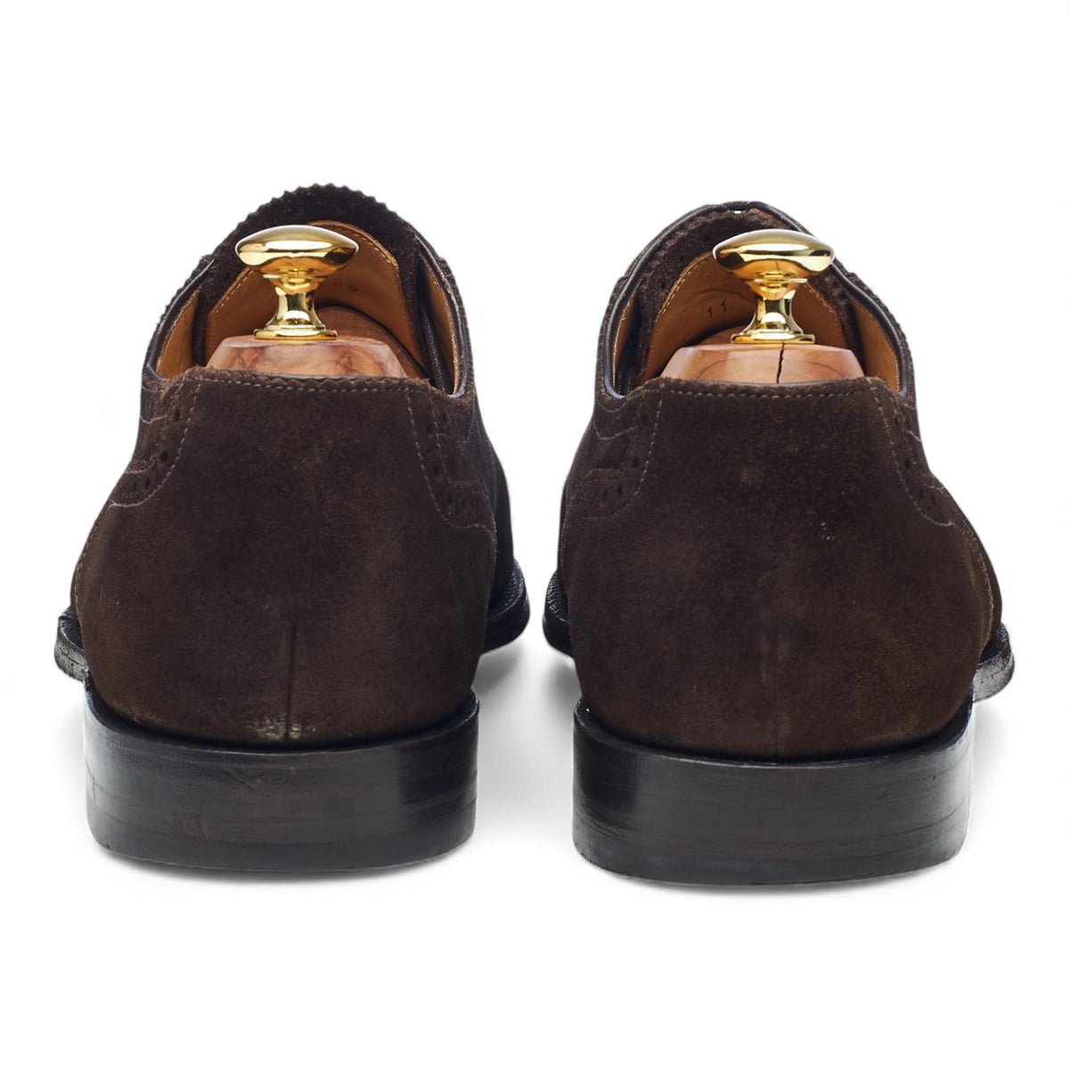 Charles Tyrwhitt Dark Brown Suede Oxford Brogues UK 11 F