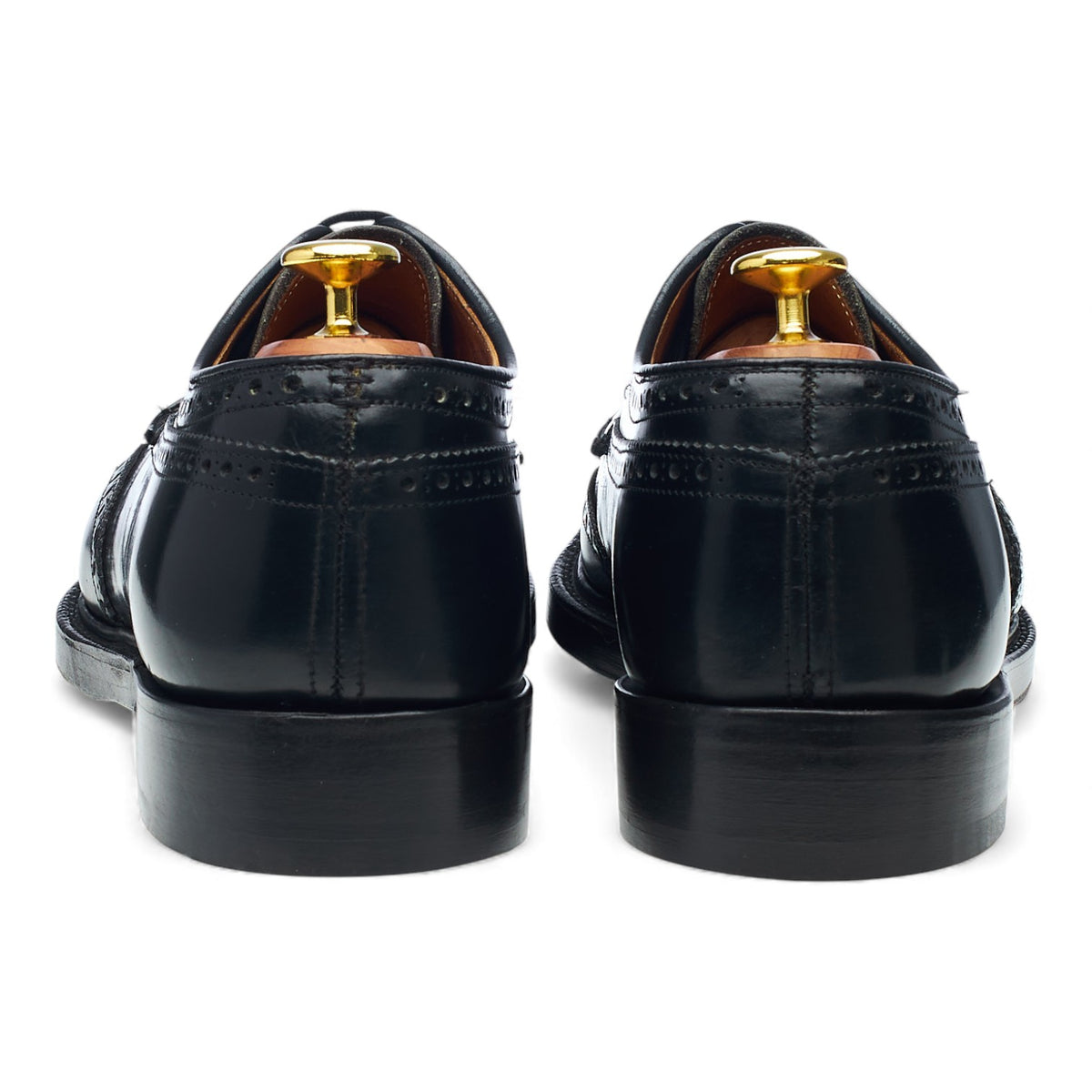 'Grafton' Black Leather Derby Brogues UK 8.5 F