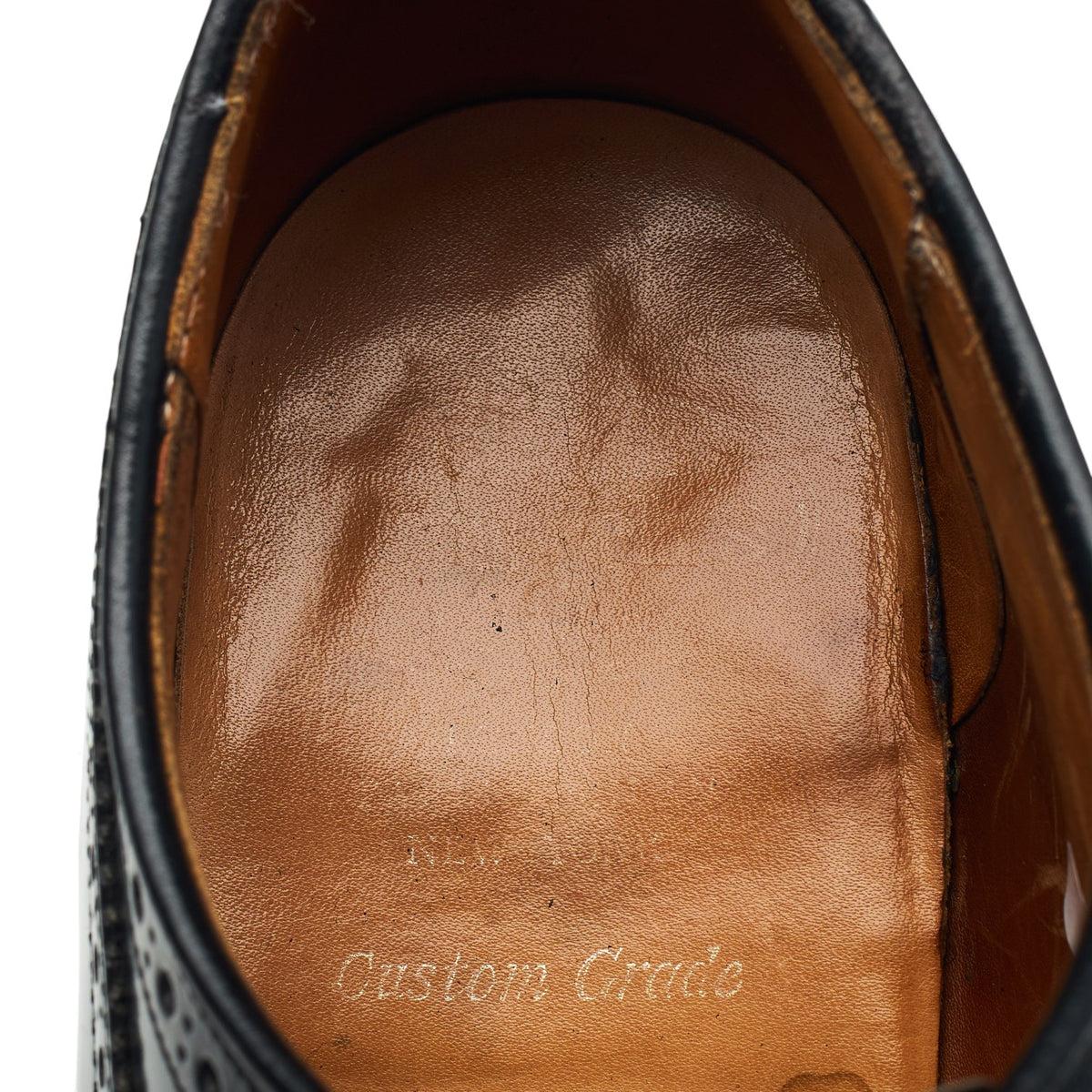 'Grafton' Black Leather Derby Brogues UK 8.5 F