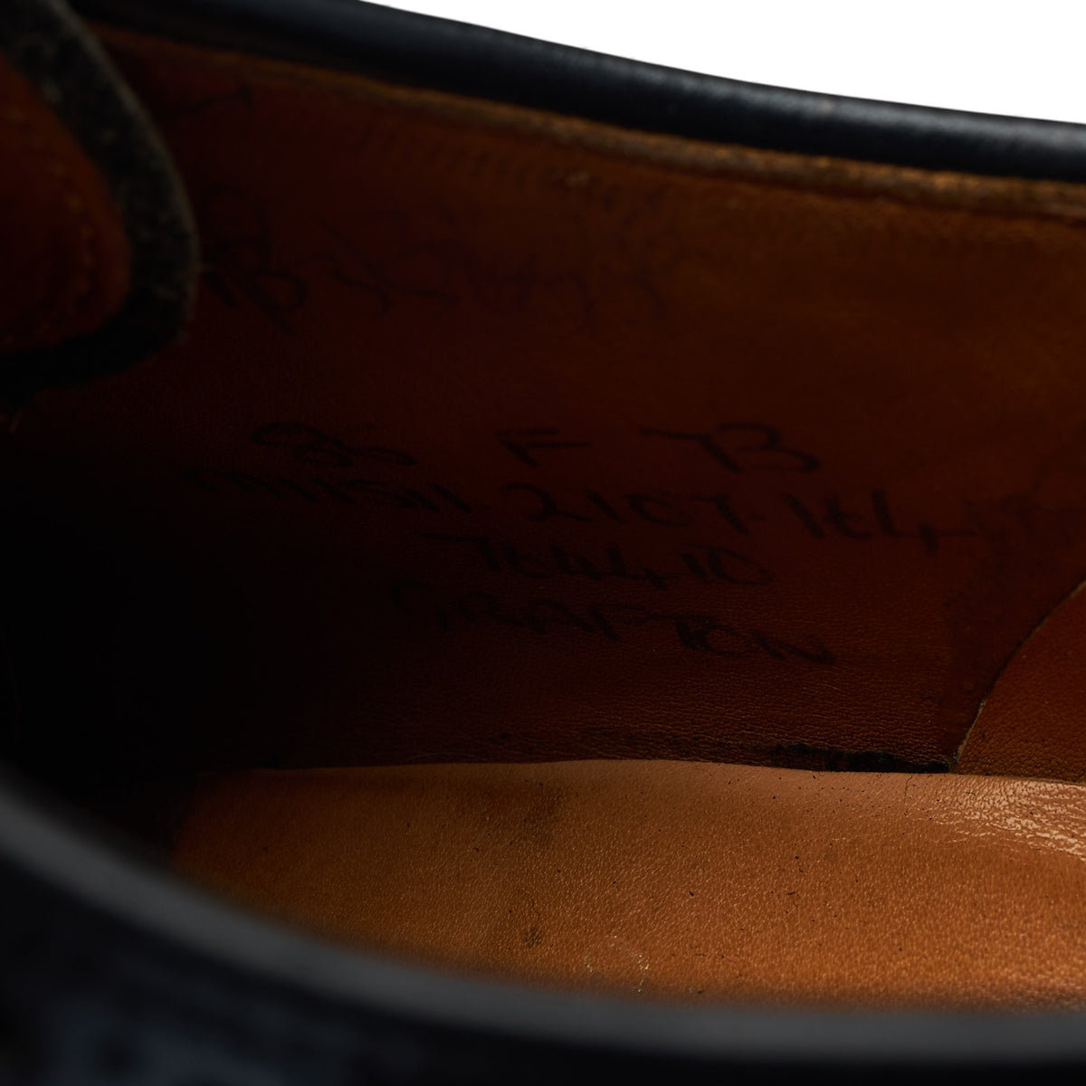 'Grafton' Black Leather Derby Brogues UK 8.5 F