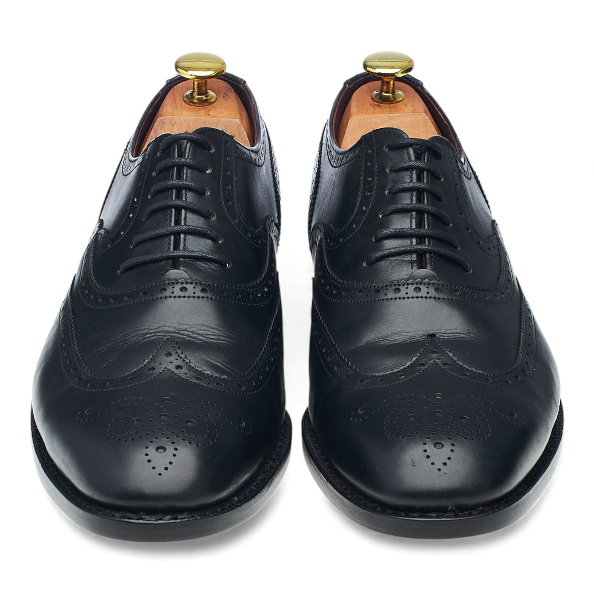Masterclass 'Brunel' Black Leather Oxford Brogues UK 8.5 F