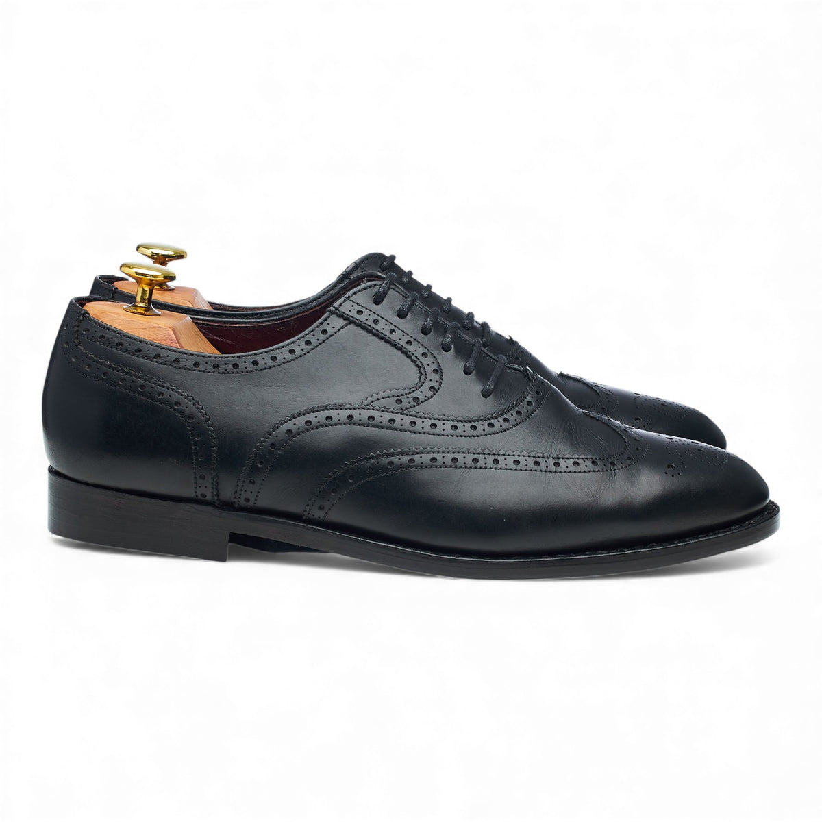Masterclass 'Brunel' Black Leather Oxford Brogues UK 8.5 F