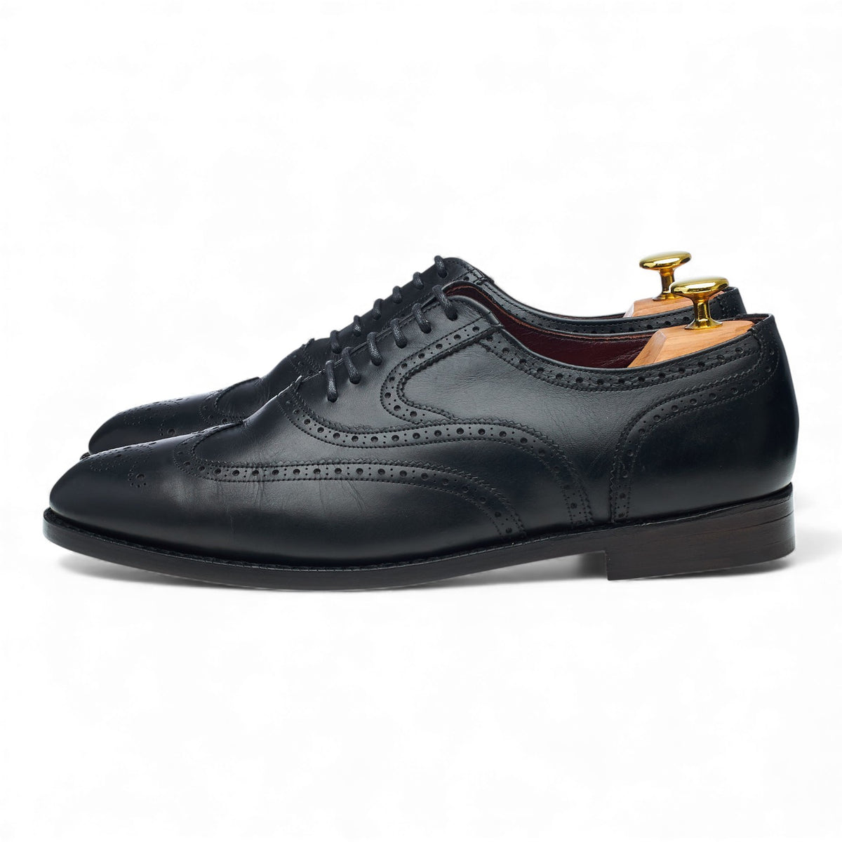Masterclass 'Brunel' Black Leather Oxford Brogues UK 8.5 F