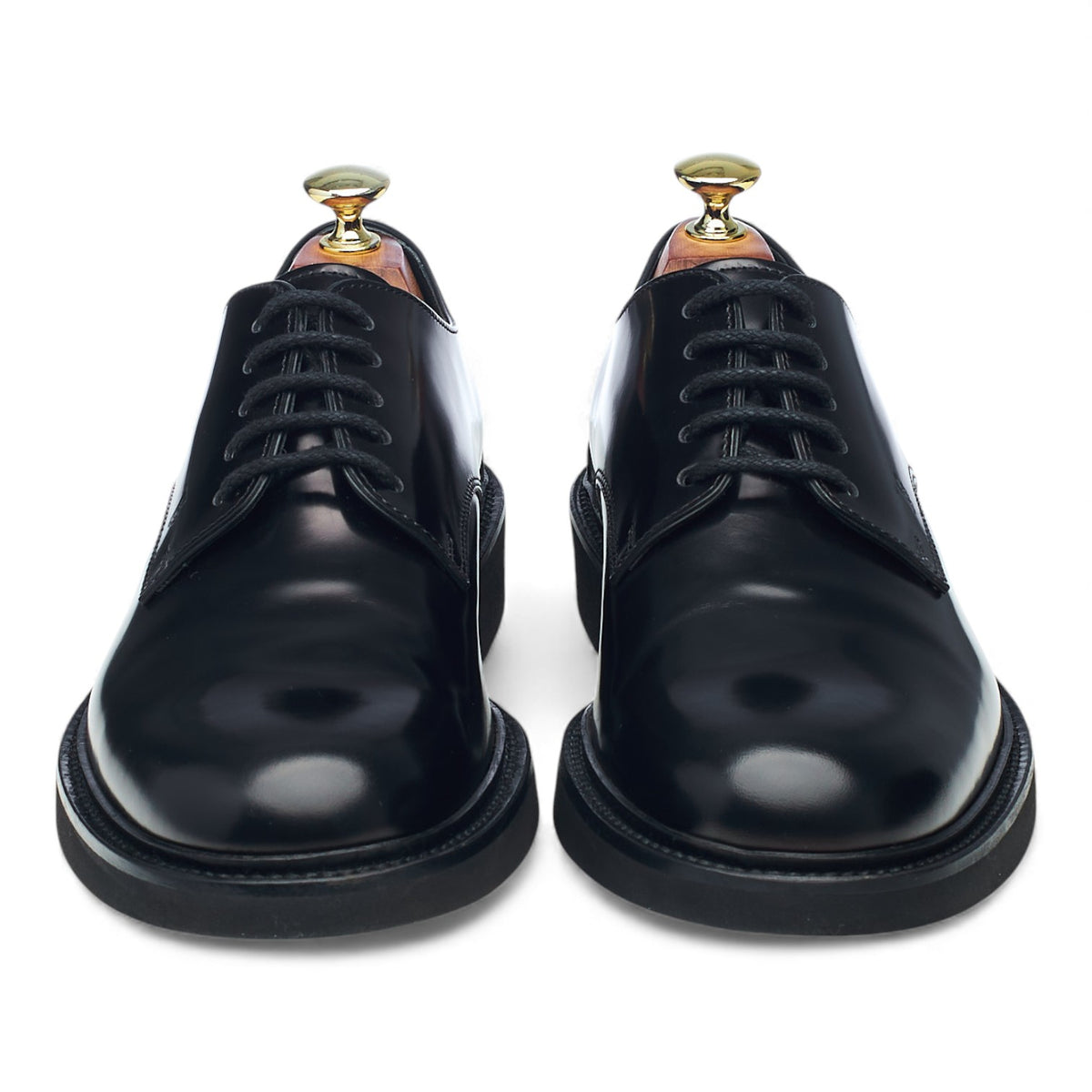 Black Leather Derby UK 7.5