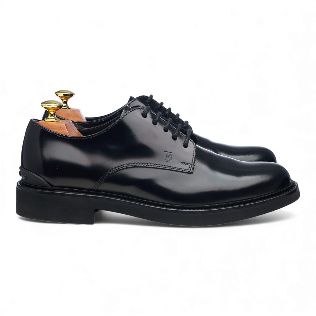 Black Leather Derby UK 7.5