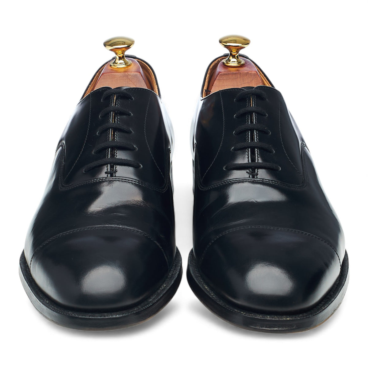 'Balmoral' Black Leather Oxford UK 9 F