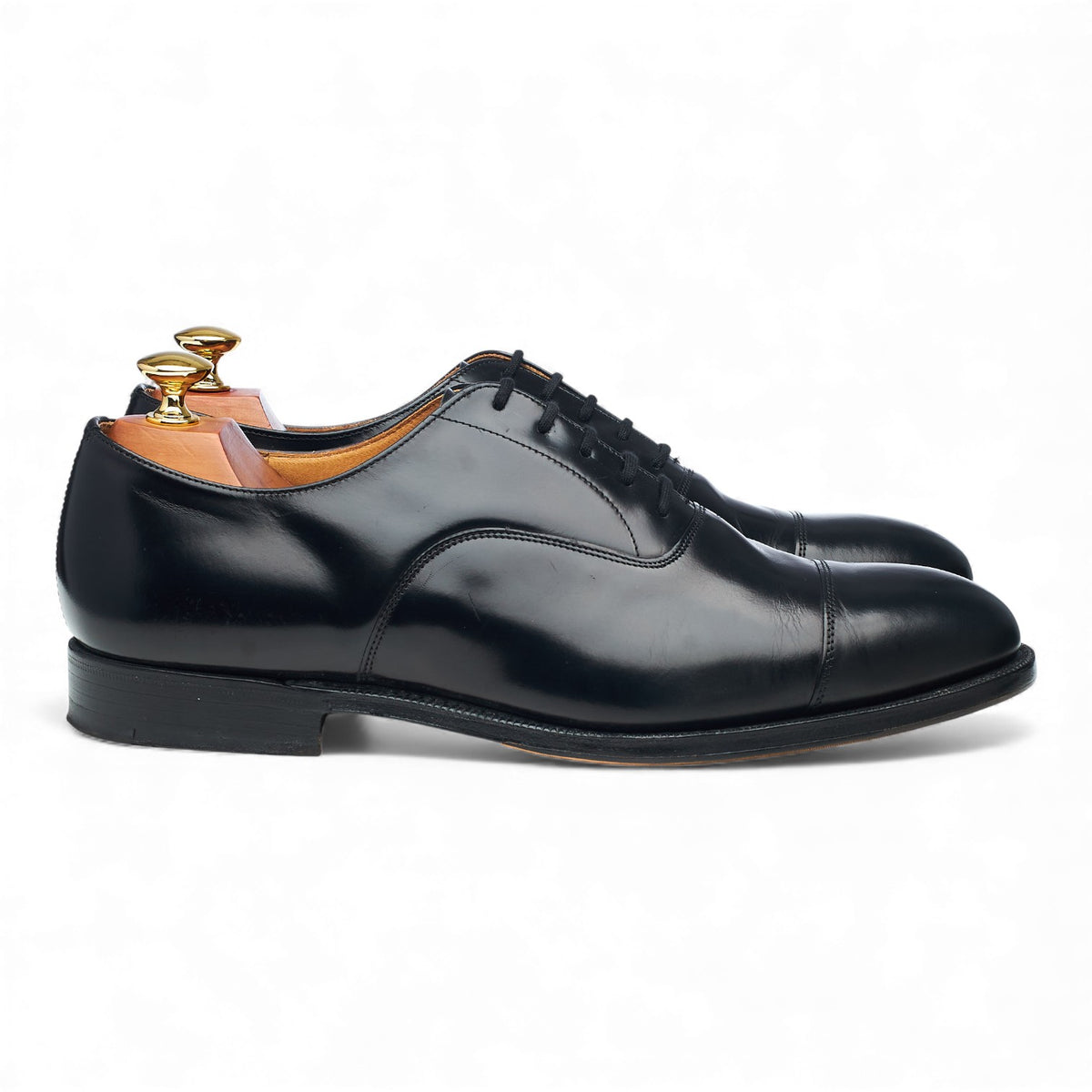 'Balmoral' Black Leather Oxford UK 9 F