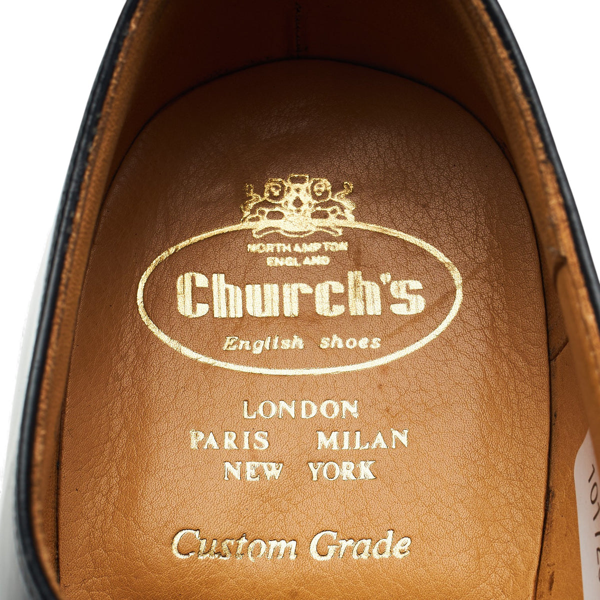 'Balmoral' Black Leather Oxford UK 9 F