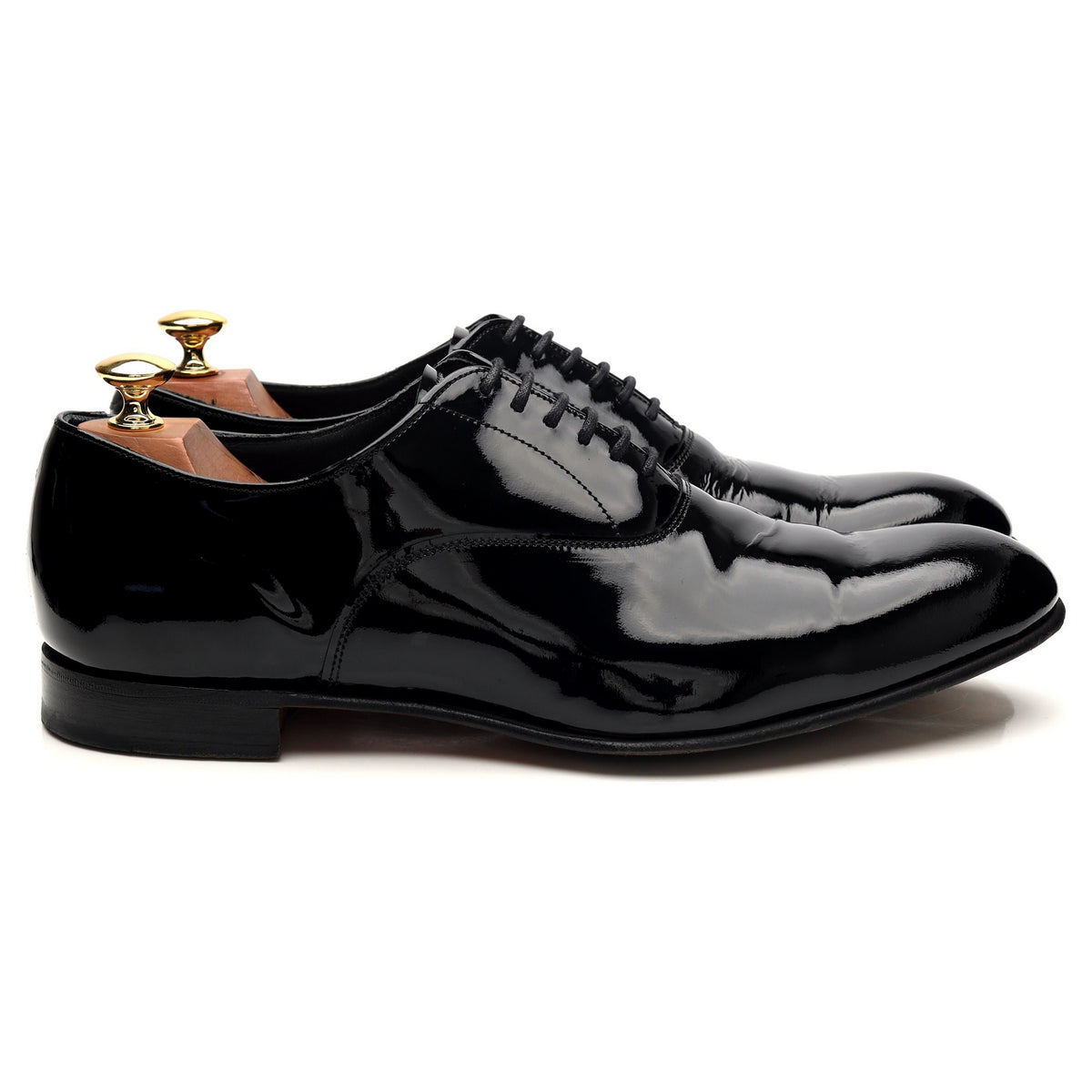 &#39;Kelly&#39; Black Patent Leather Oxford UK 9.5 F