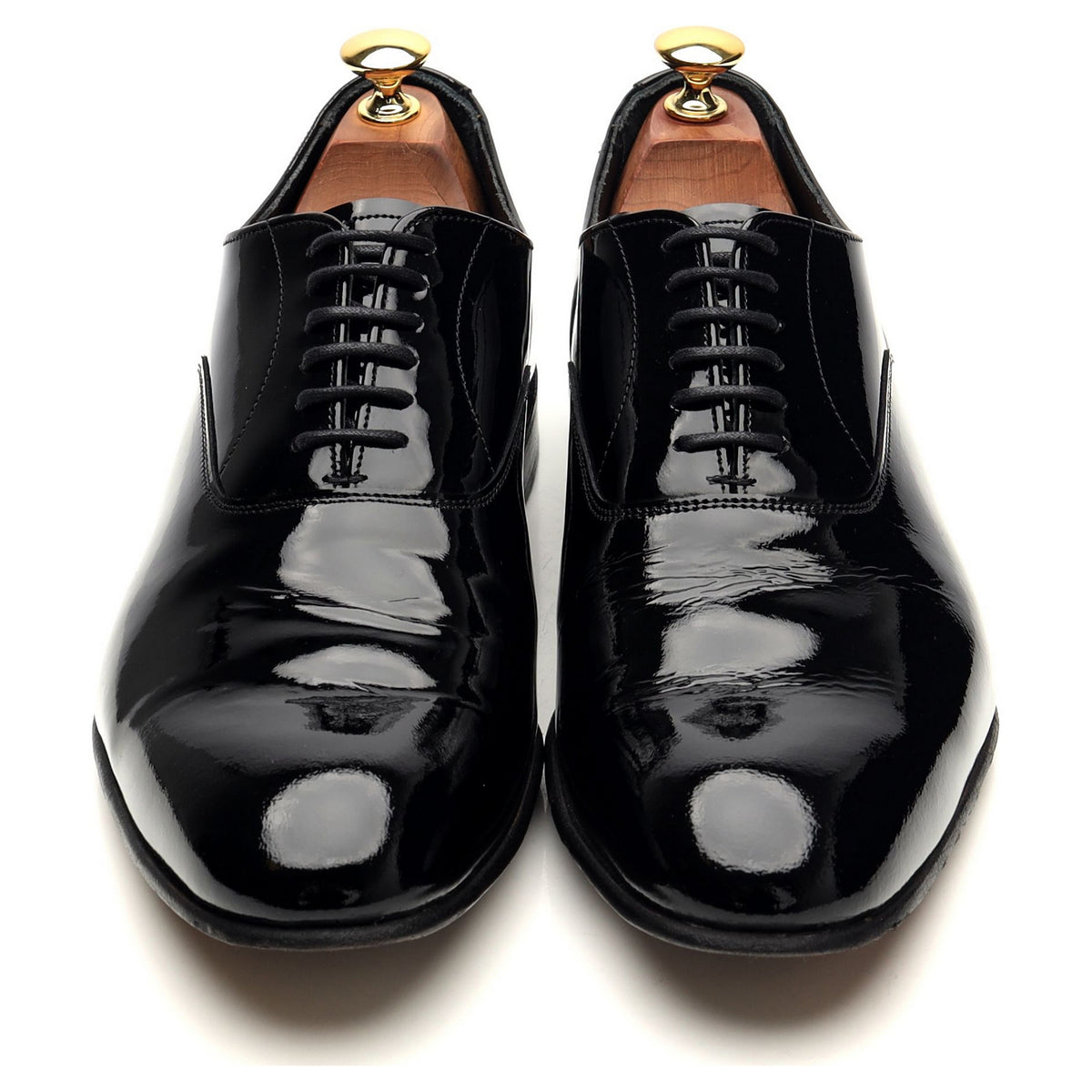 &#39;Kelly&#39; Black Patent Leather Oxford UK 9.5 F