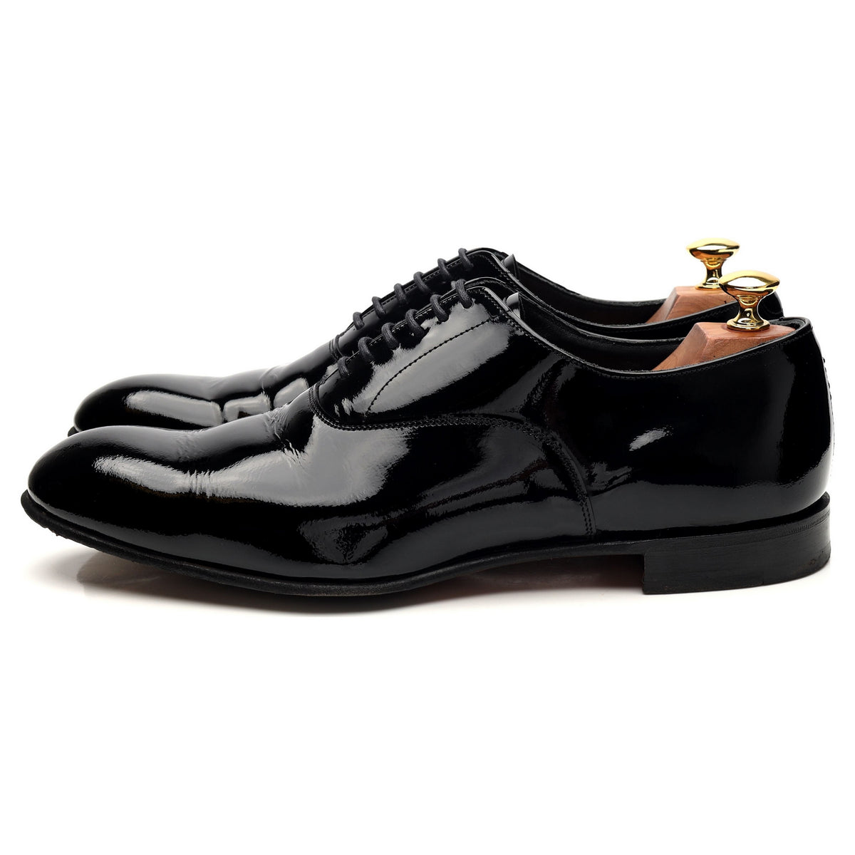 &#39;Kelly&#39; Black Patent Leather Oxford UK 9.5 F