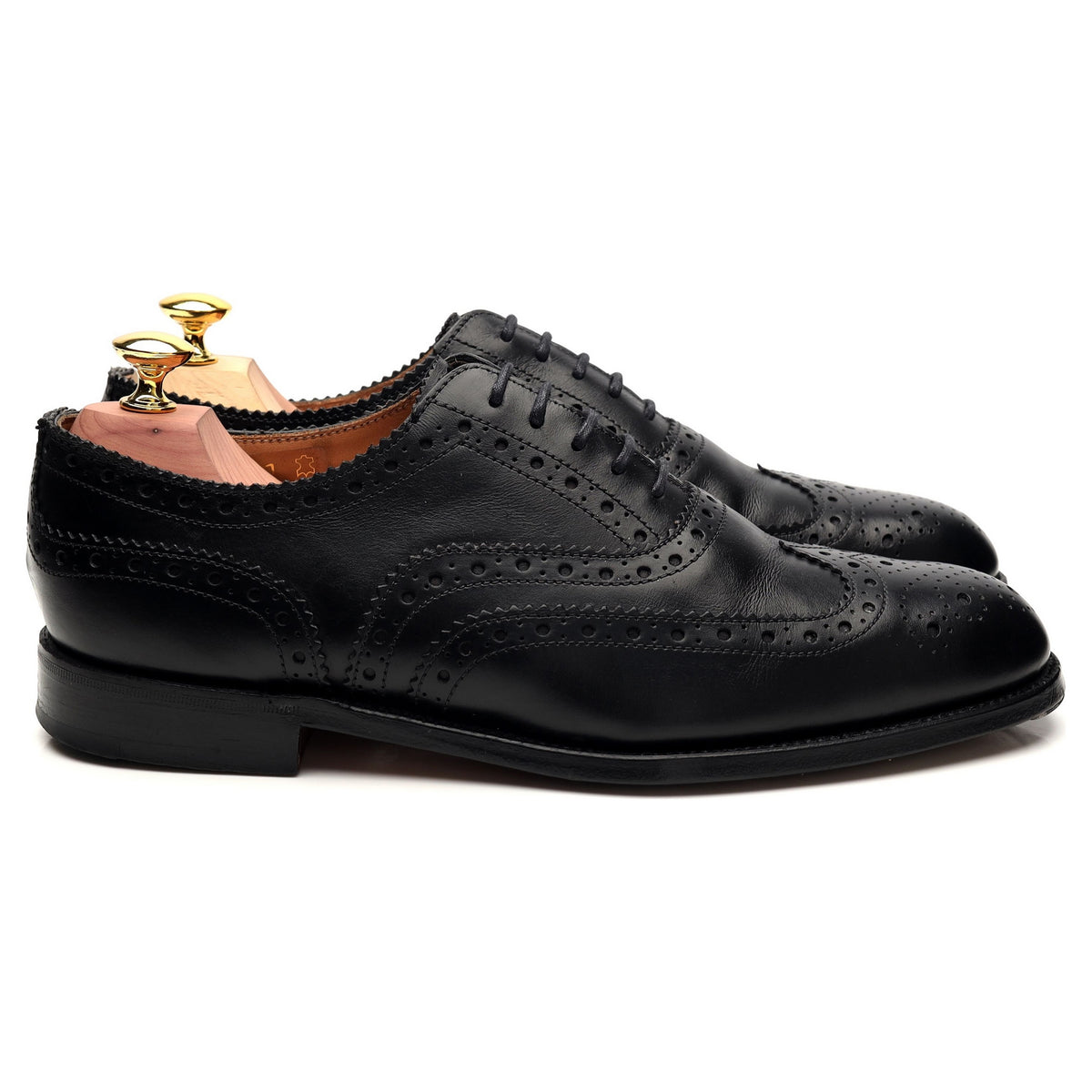 G:One &#39;Westminster&#39; Black Leather Oxford Brogue UK 7.5 F