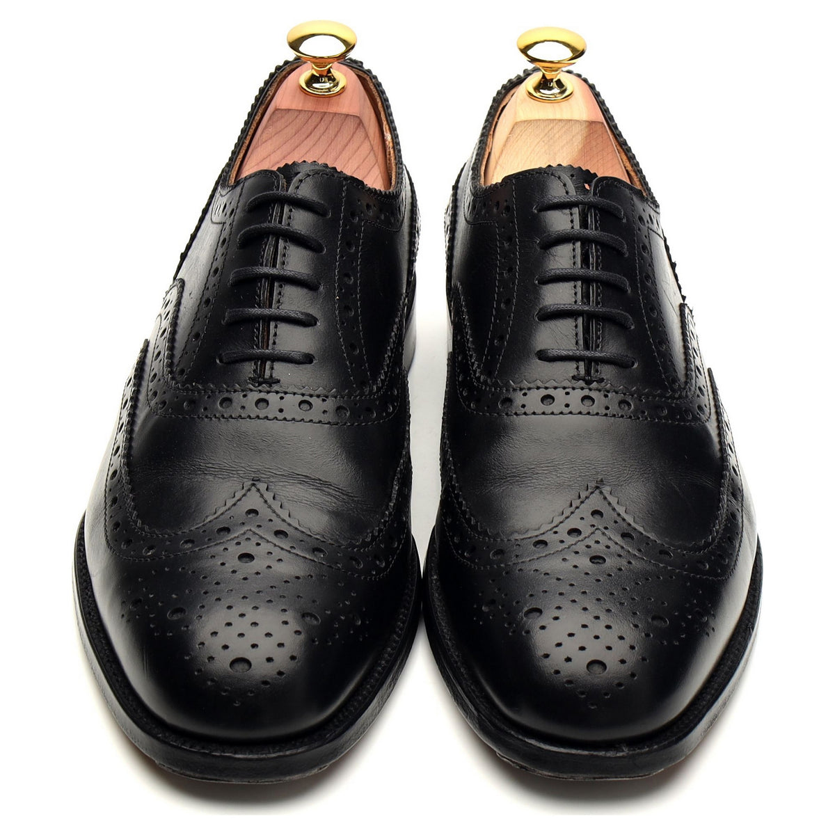 G:One &#39;Westminster&#39; Black Leather Oxford Brogue UK 7.5 F