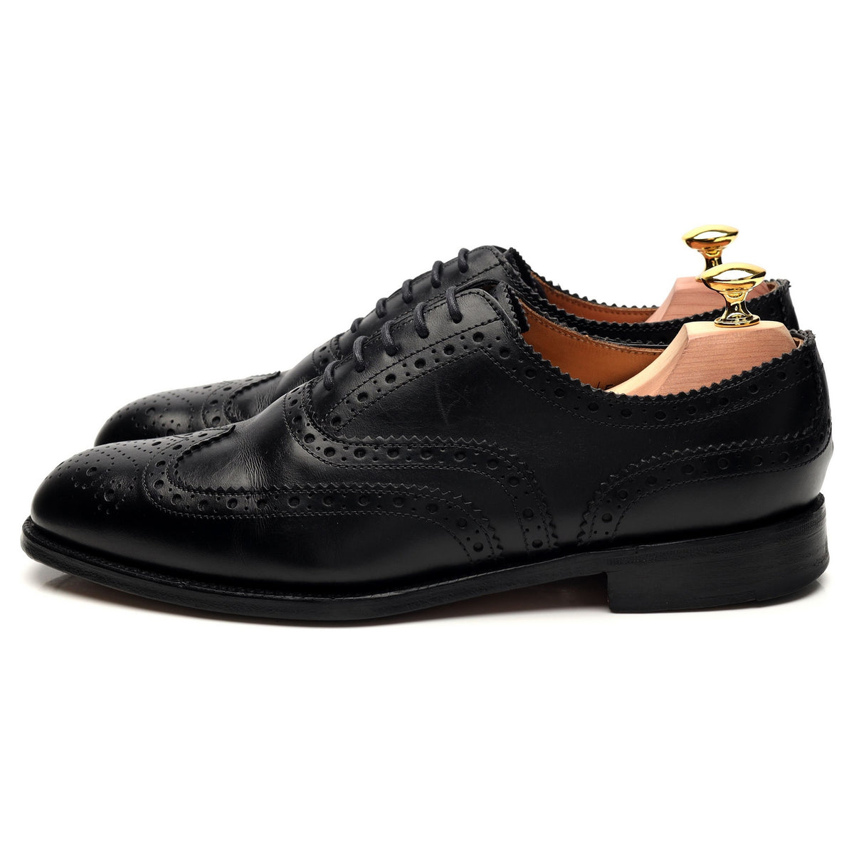 G:One &#39;Westminster&#39; Black Leather Oxford Brogue UK 7.5 F