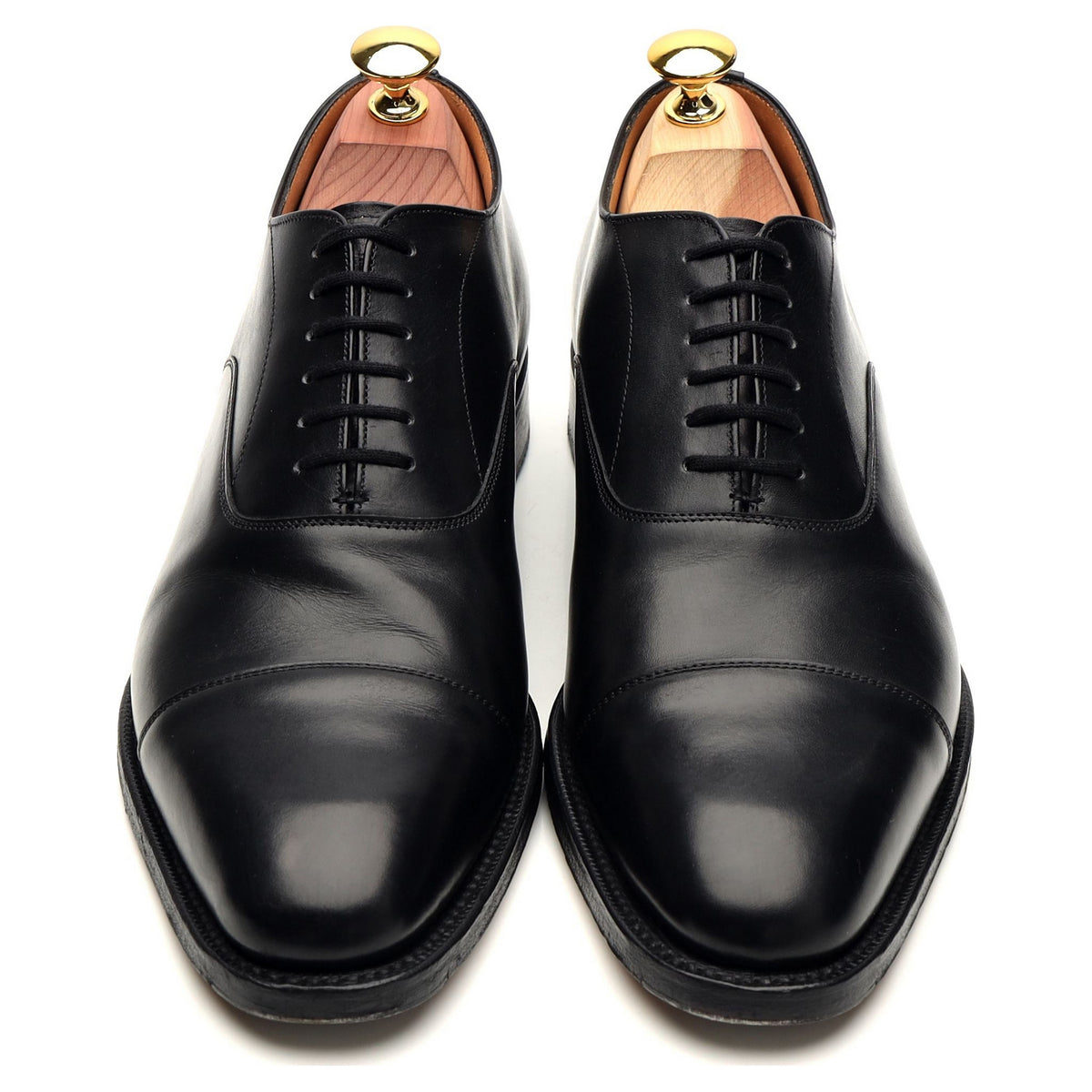 &#39;Coppice&#39; Black Leather Oxford UK 7 F