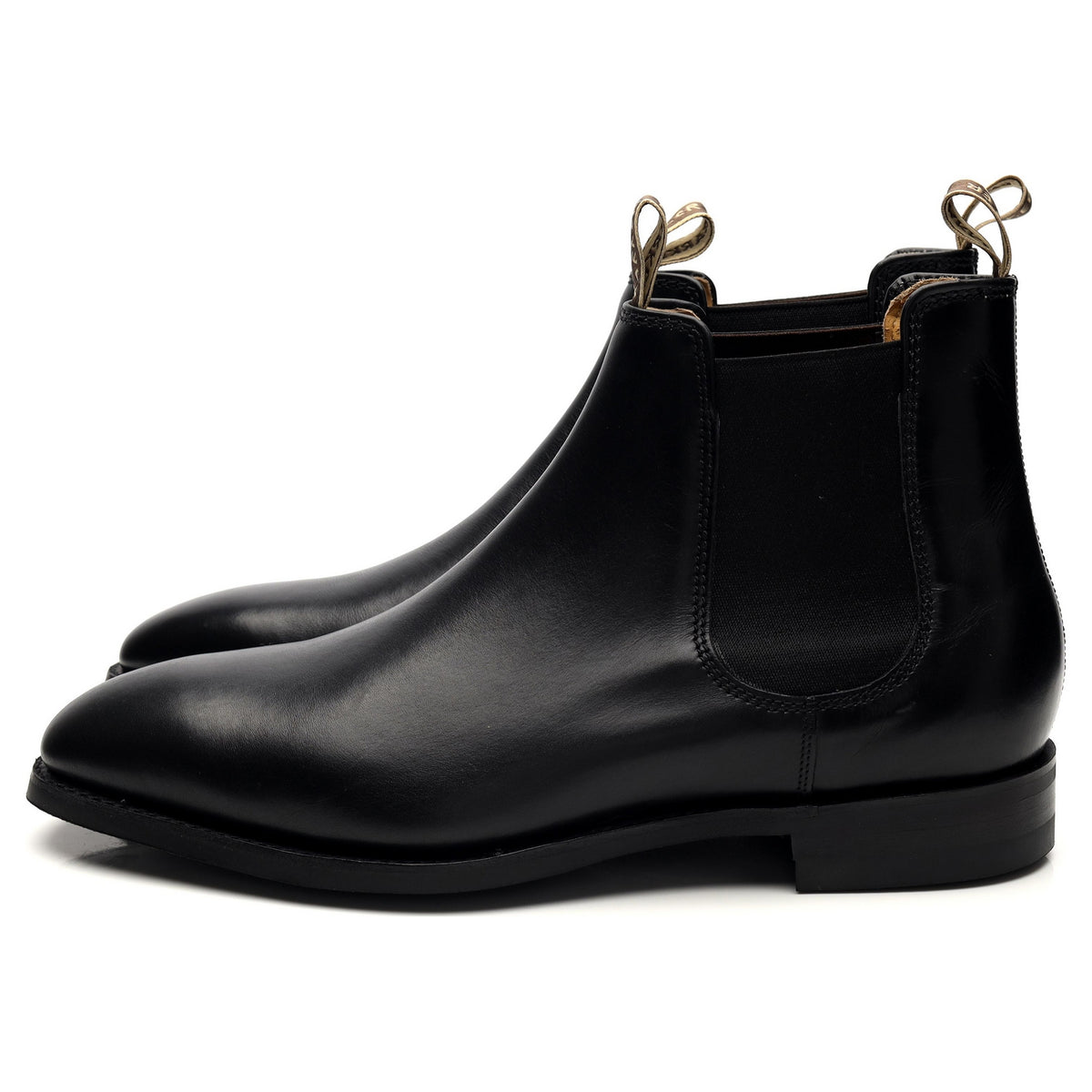 &#39;Mansfield&#39; Black Leather Chelsea Boots UK 9 F