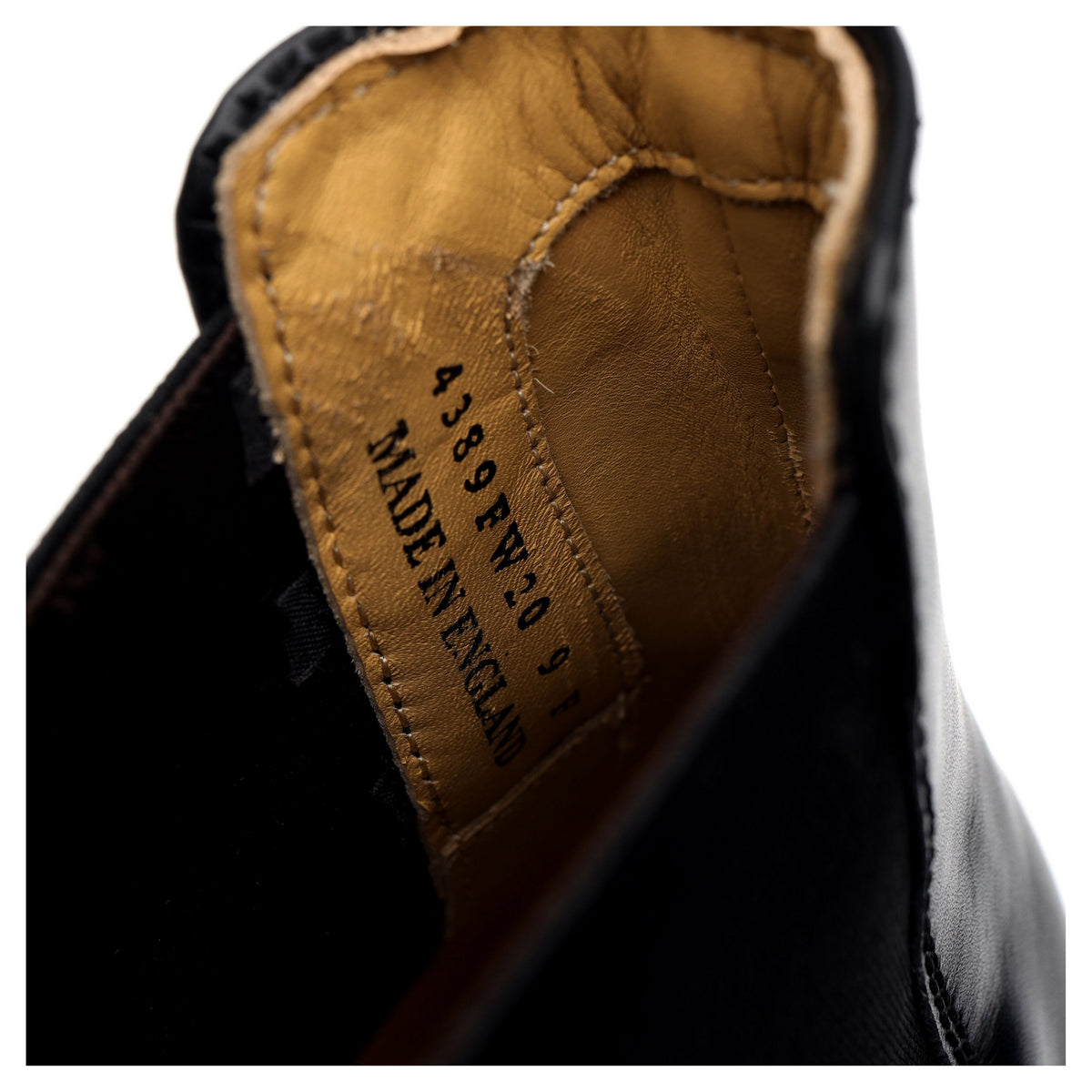 &#39;Mansfield&#39; Black Leather Chelsea Boots UK 9 F