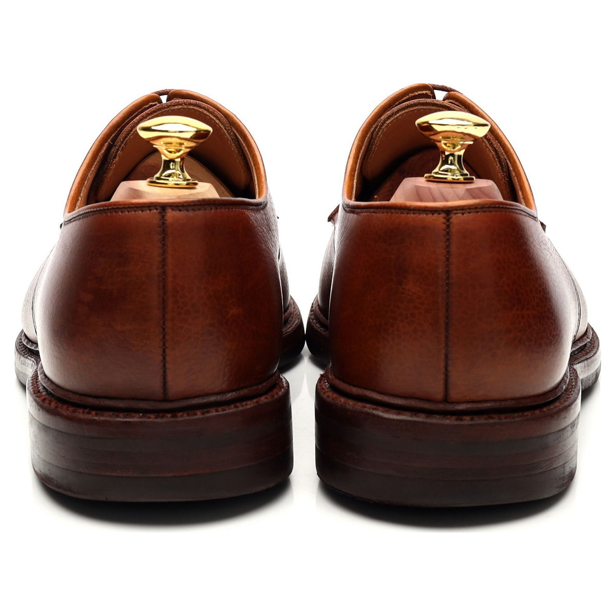 &#39;Grasmere&#39; Tan Brown Grain Leather Derby UK 7.5 G