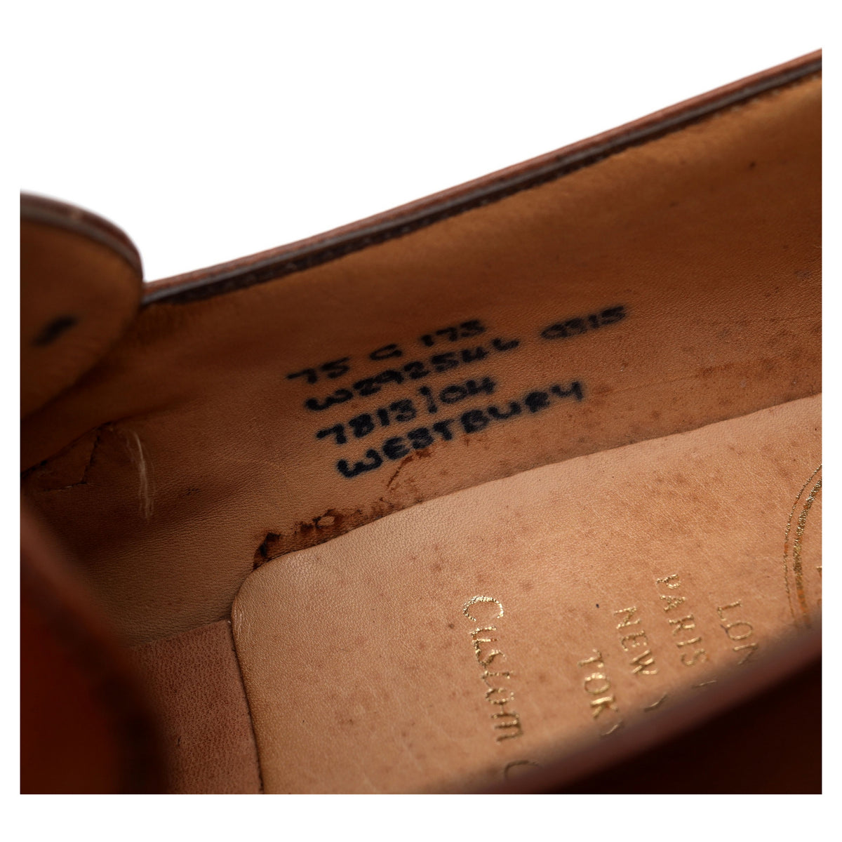 &#39;Westbury&#39; Tan Brown Leather Monk Strap UK 7.5 G