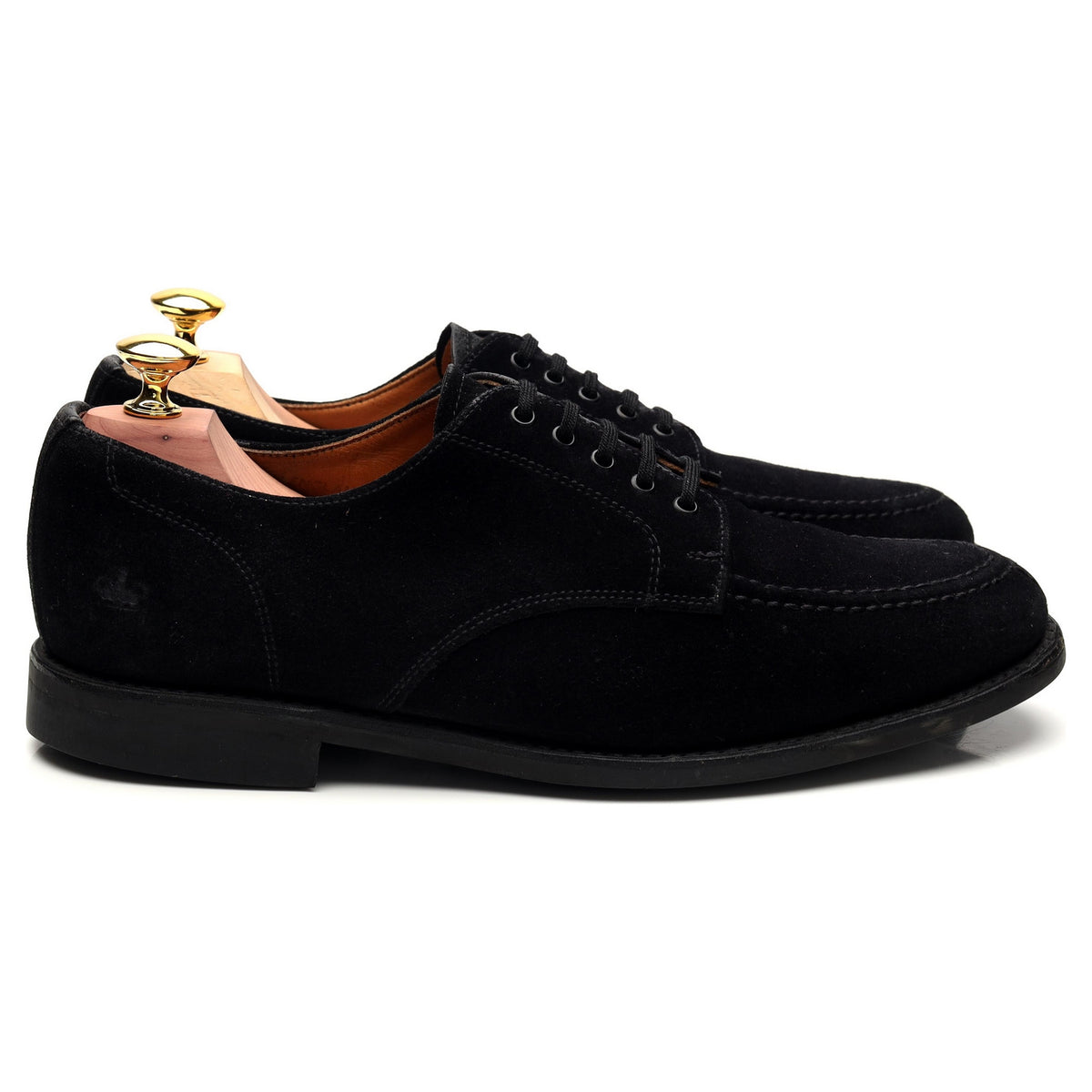 Black Suede Split Toe Derby UK 7