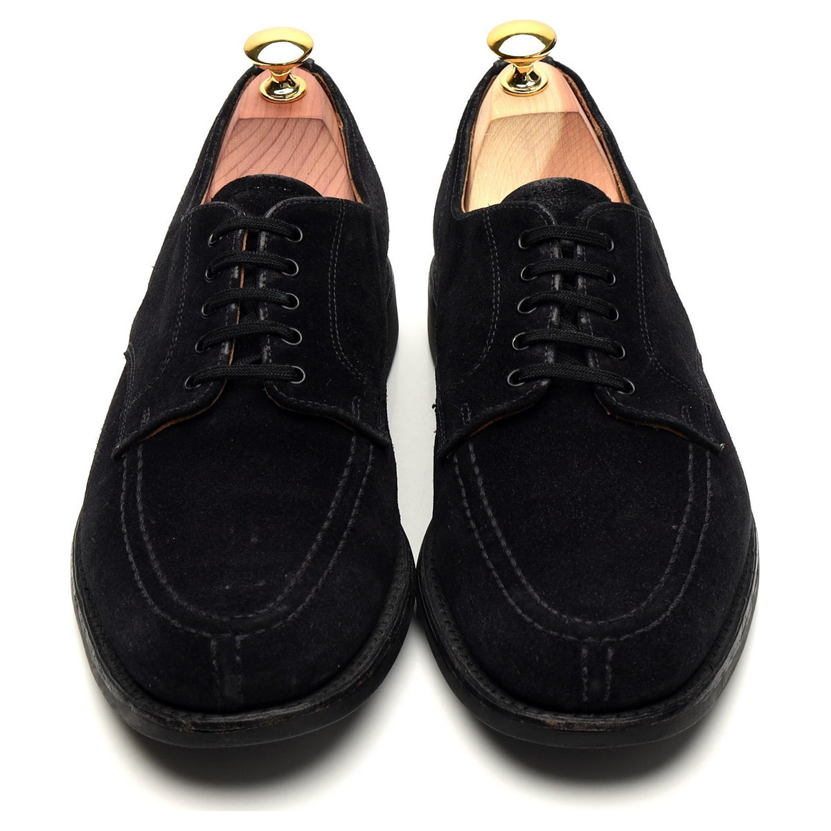 Black Suede Split Toe Derby UK 7