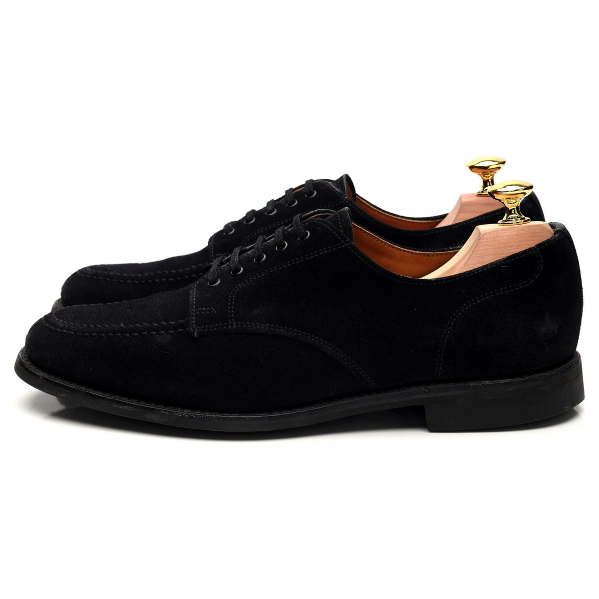 Black Suede Split Toe Derby UK 7