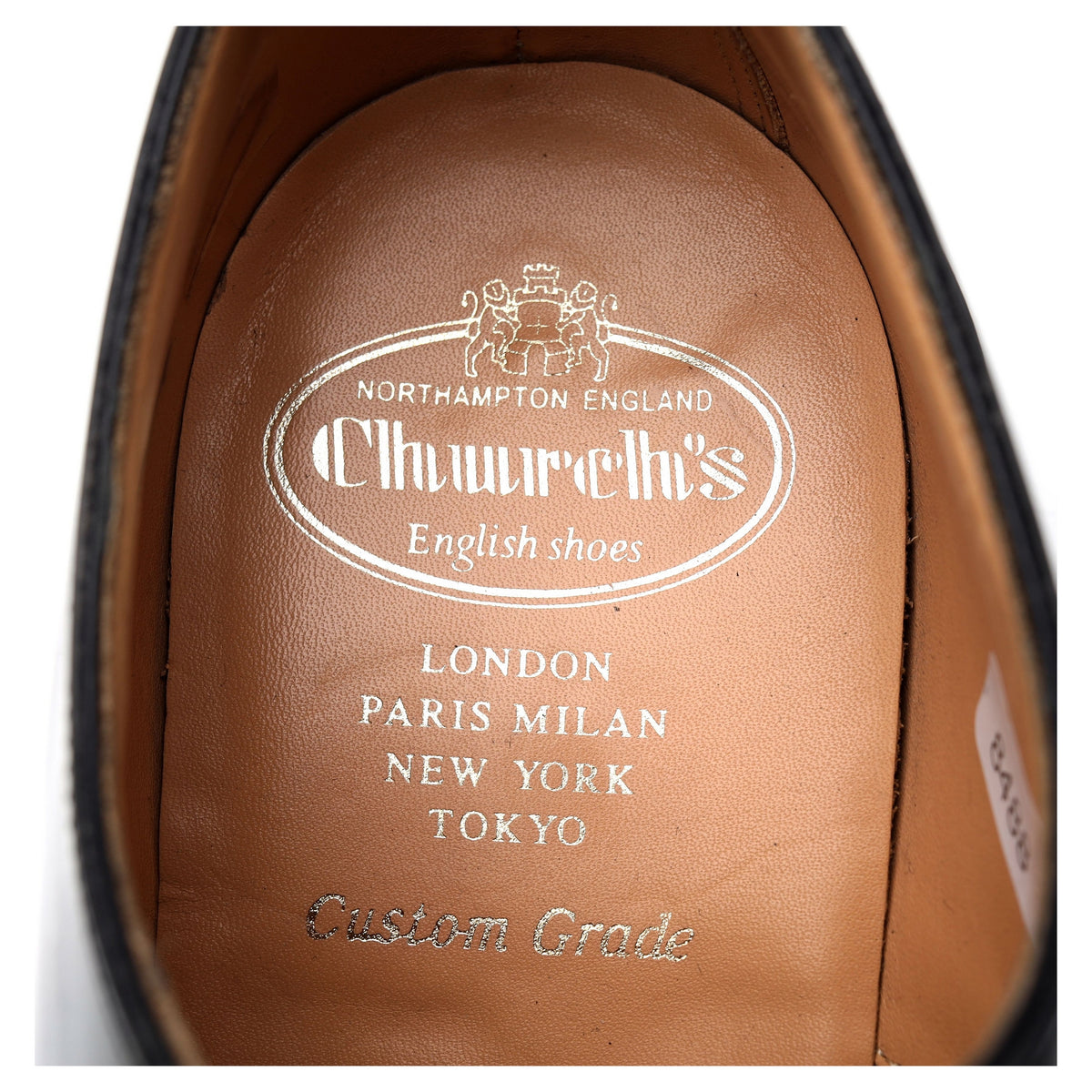 &#39;Woodbridge&#39; Black Leather Derby UK 8 G