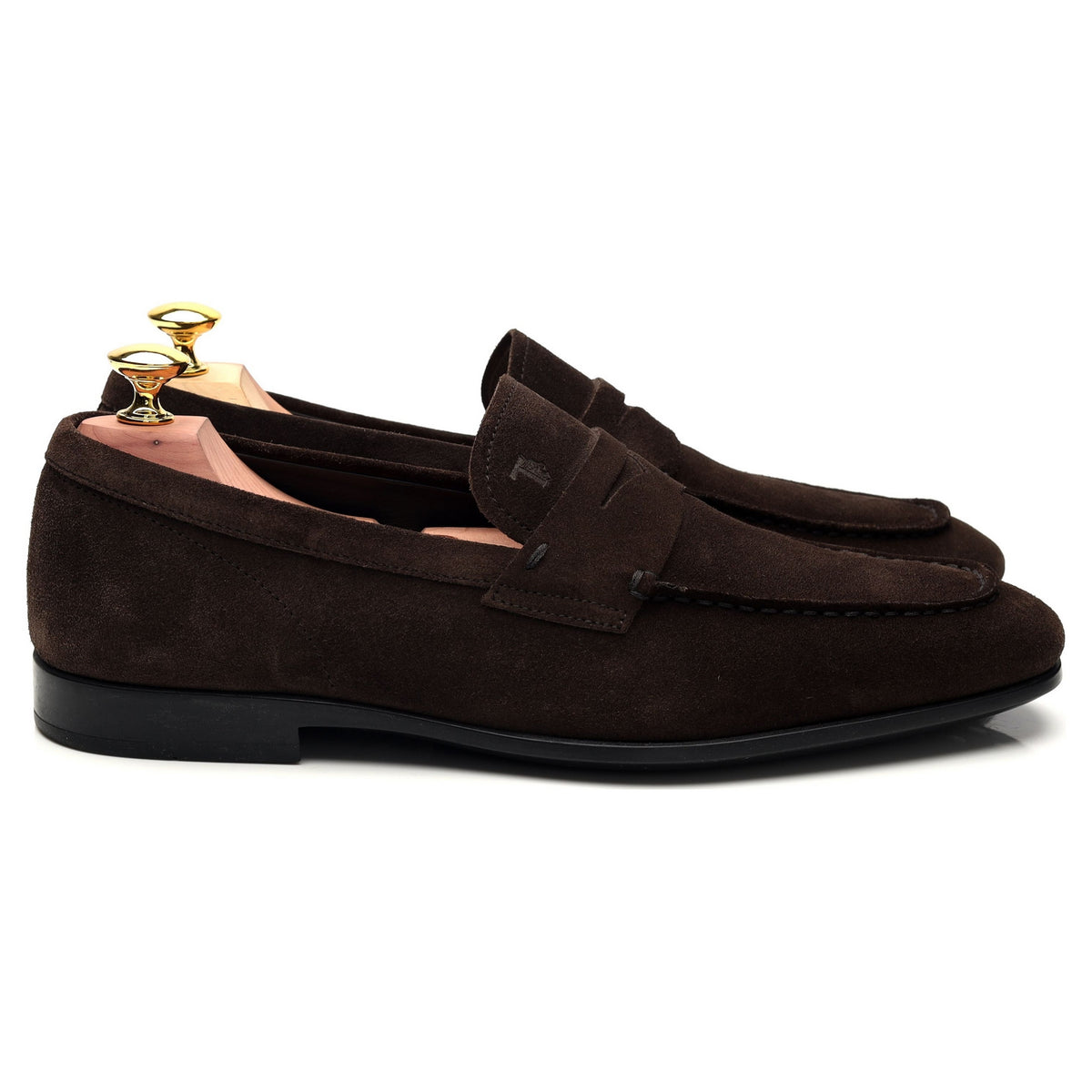 Dark Brown Suede Loafers UK 7