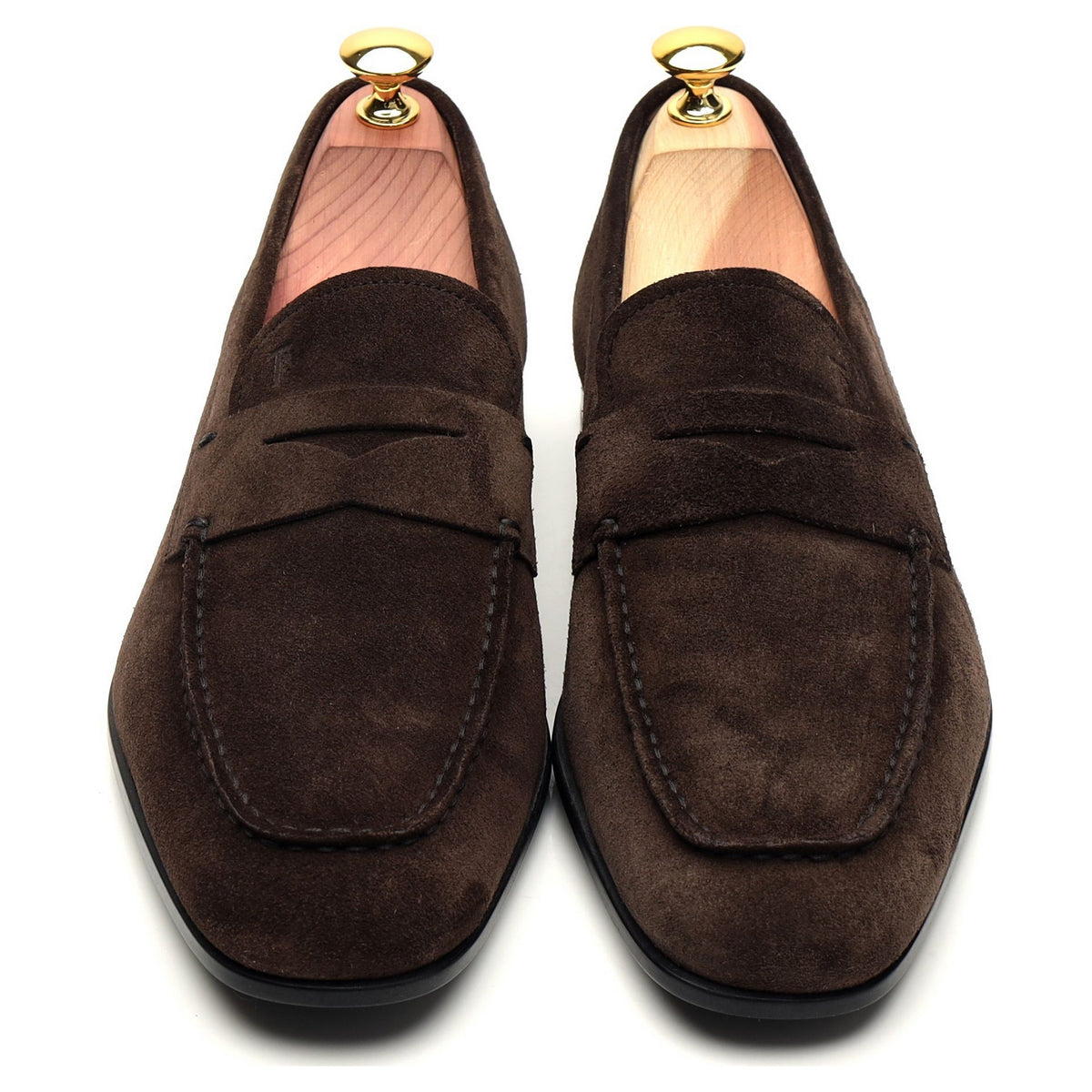 Dark Brown Suede Loafers UK 7