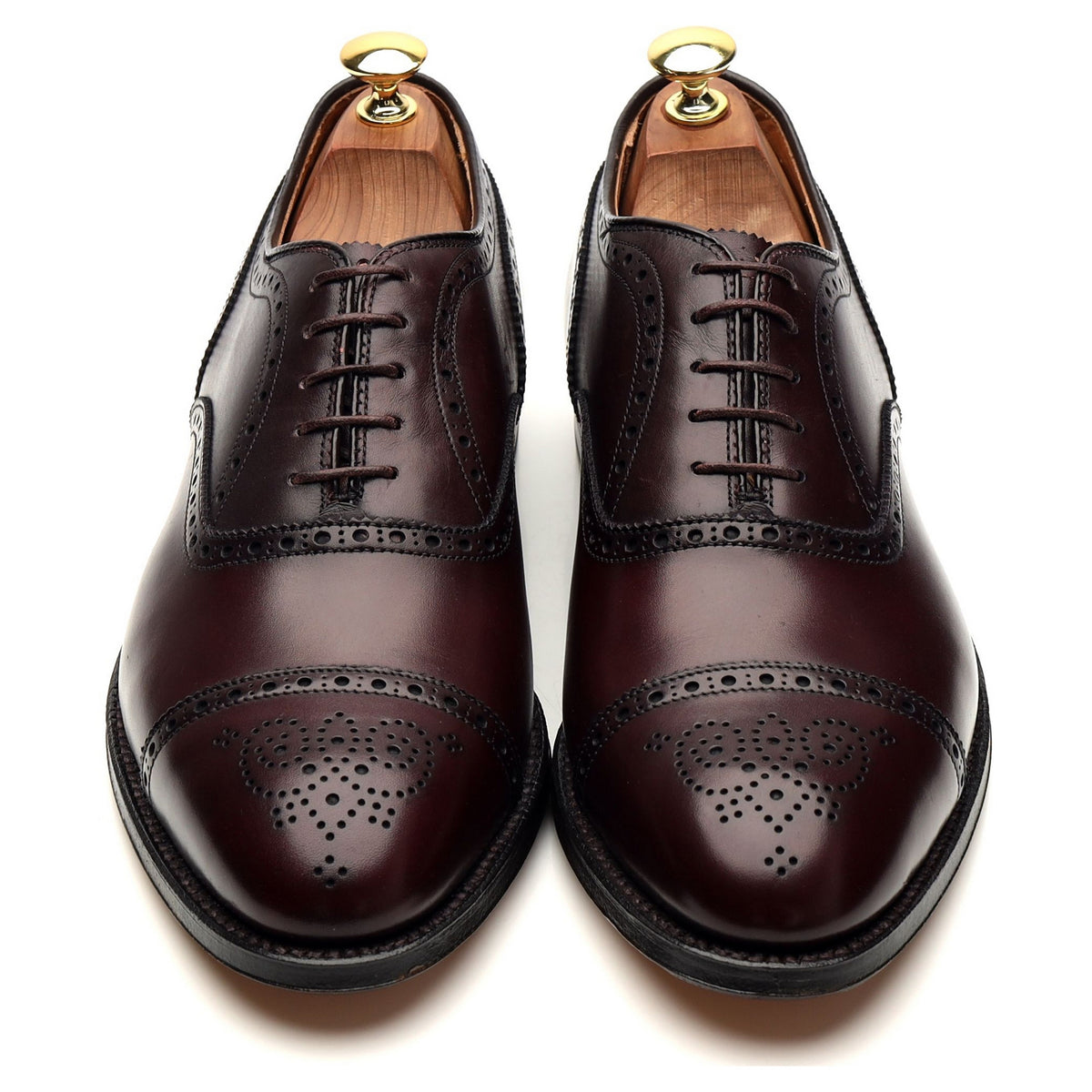 &#39;908&#39; Burgundy Leather Oxford Brogue UK 8.5 US 9.5 D