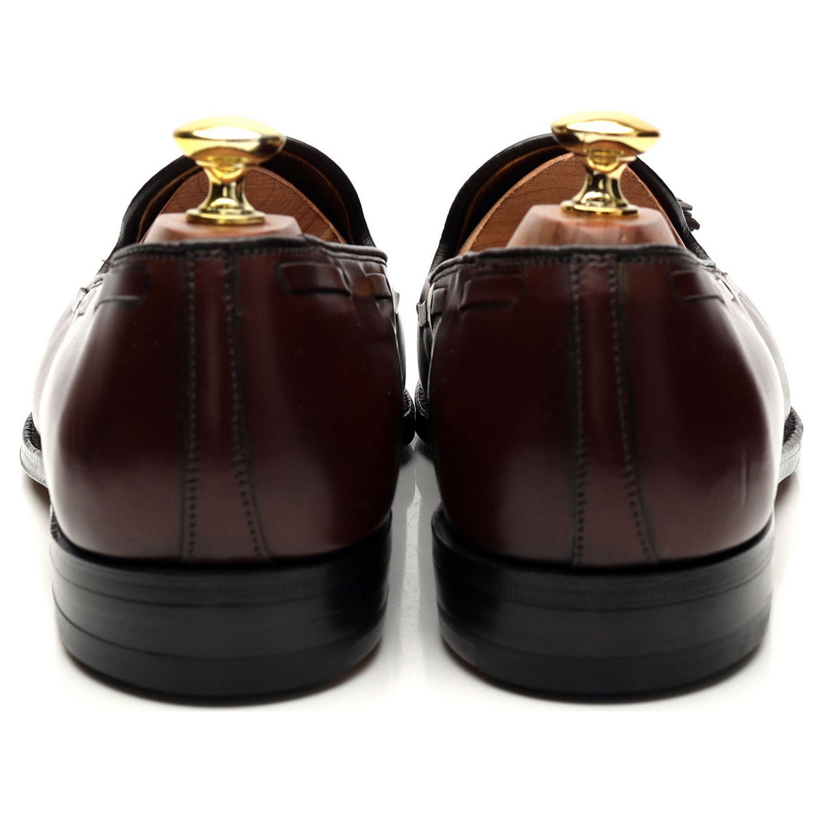 &#39;560&#39; Dark Brown Leather Tassel Loafer UK 8.5 US 9.5 C