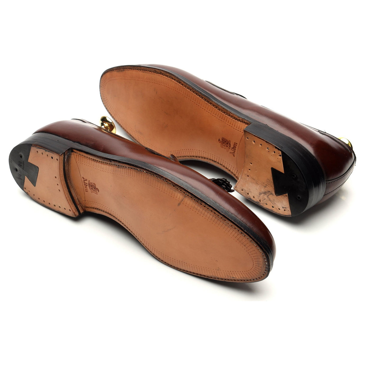 &#39;560&#39; Dark Brown Leather Tassel Loafer UK 8.5 US 9.5 C