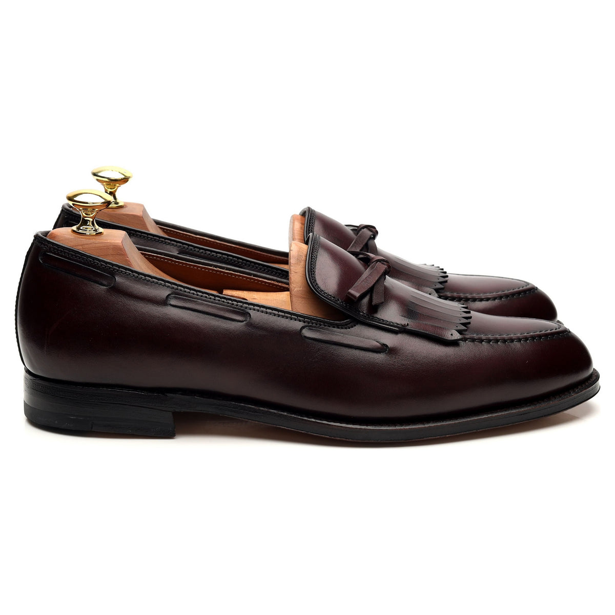 &#39;673&#39; Burgundy Leather Loafer UK 8.5 US 9.5 C