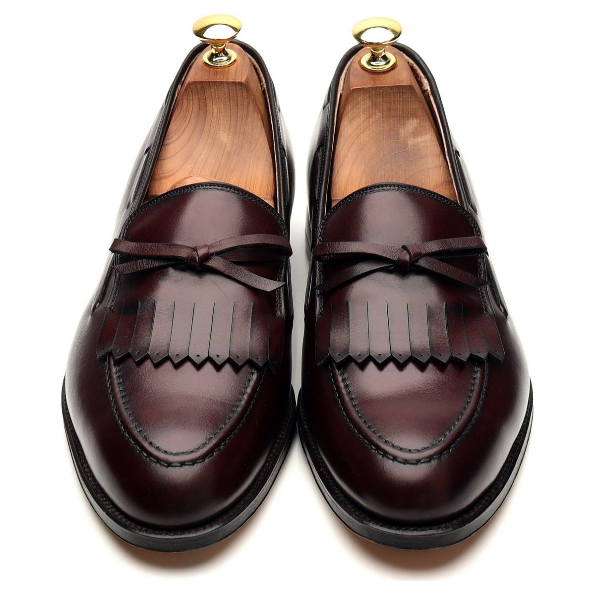 &#39;673&#39; Burgundy Leather Loafer UK 8.5 US 9.5 C