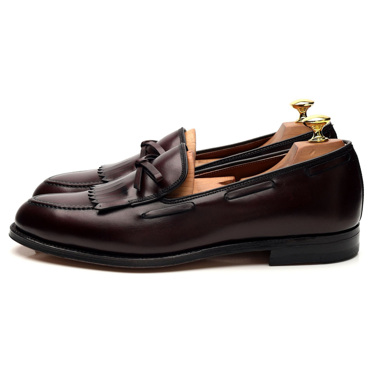 &#39;673&#39; Burgundy Leather Loafer UK 8.5 US 9.5 C