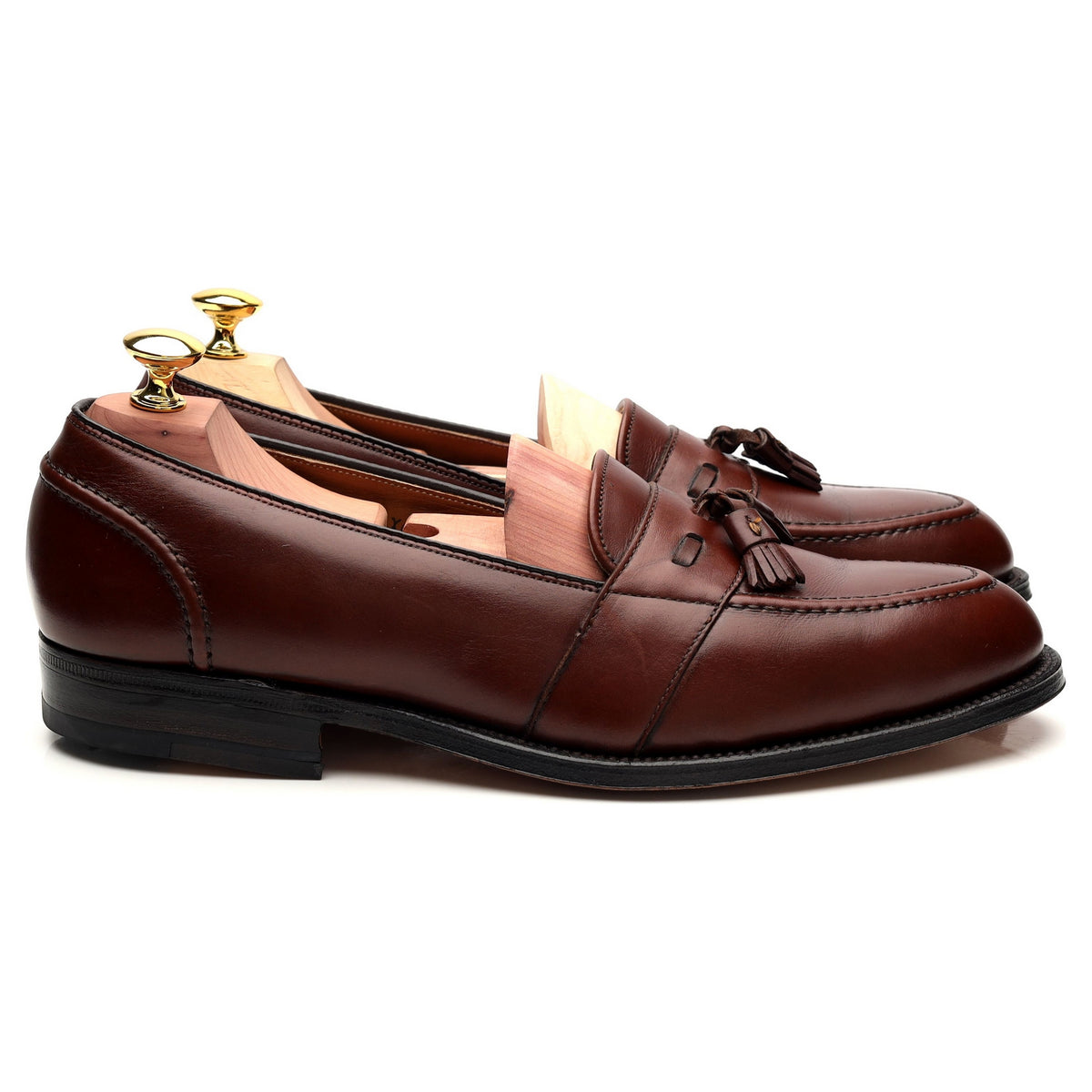 &#39;692&#39; Brown Leather Tassel Loafer UK 8.5 US 9.5 C