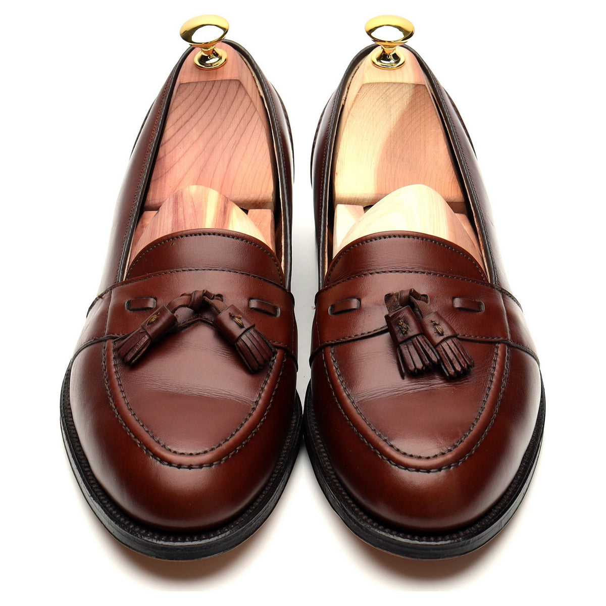 &#39;692&#39; Brown Leather Tassel Loafer UK 8.5 US 9.5 C