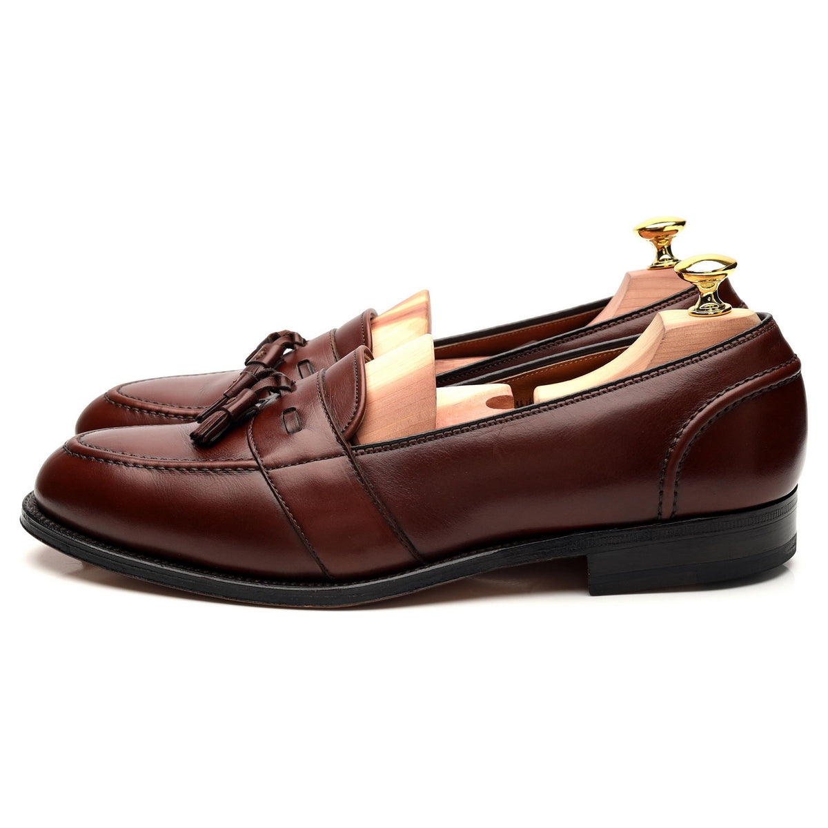 &#39;692&#39; Brown Leather Tassel Loafer UK 8.5 US 9.5 C