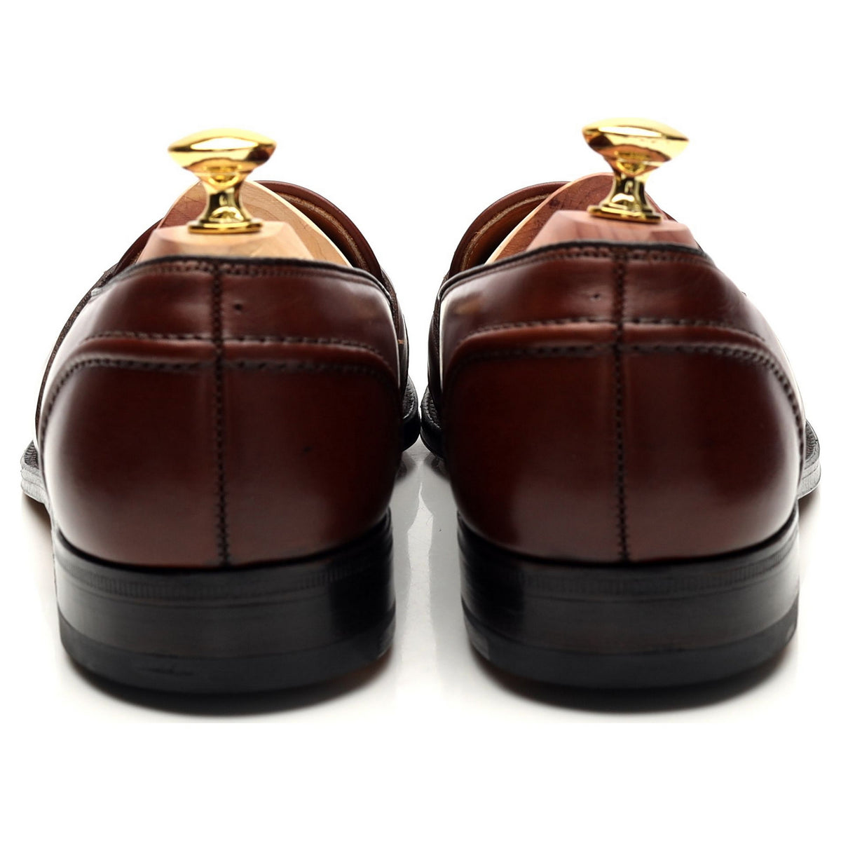 &#39;692&#39; Brown Leather Tassel Loafer UK 8.5 US 9.5 C