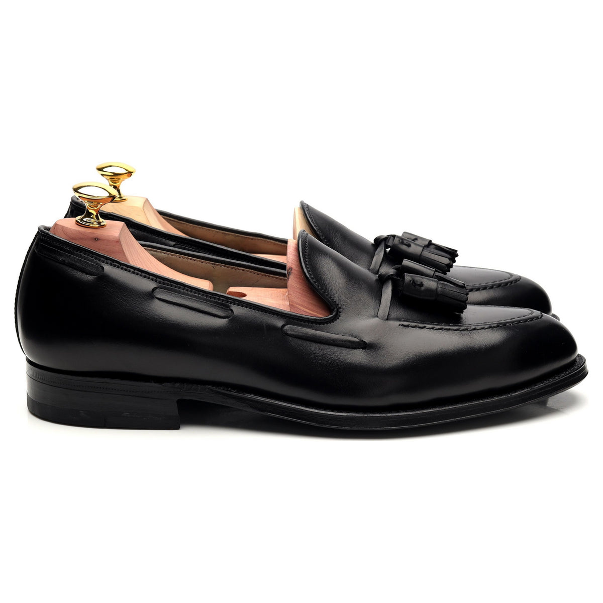 &#39;660&#39; Black Leather Tassel Loafer UK 8.5 US 9.5 C